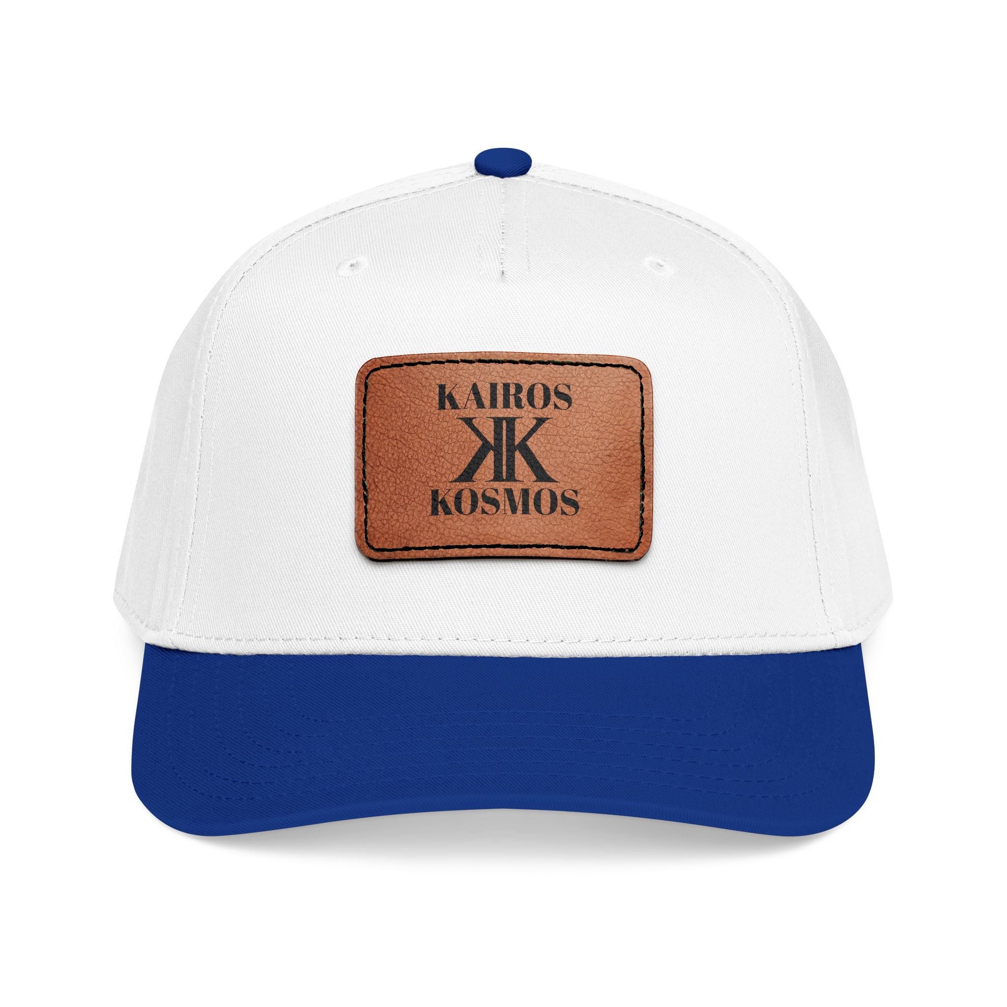 Leather Patch Baseball Cap — Kiros Kosmos Logo