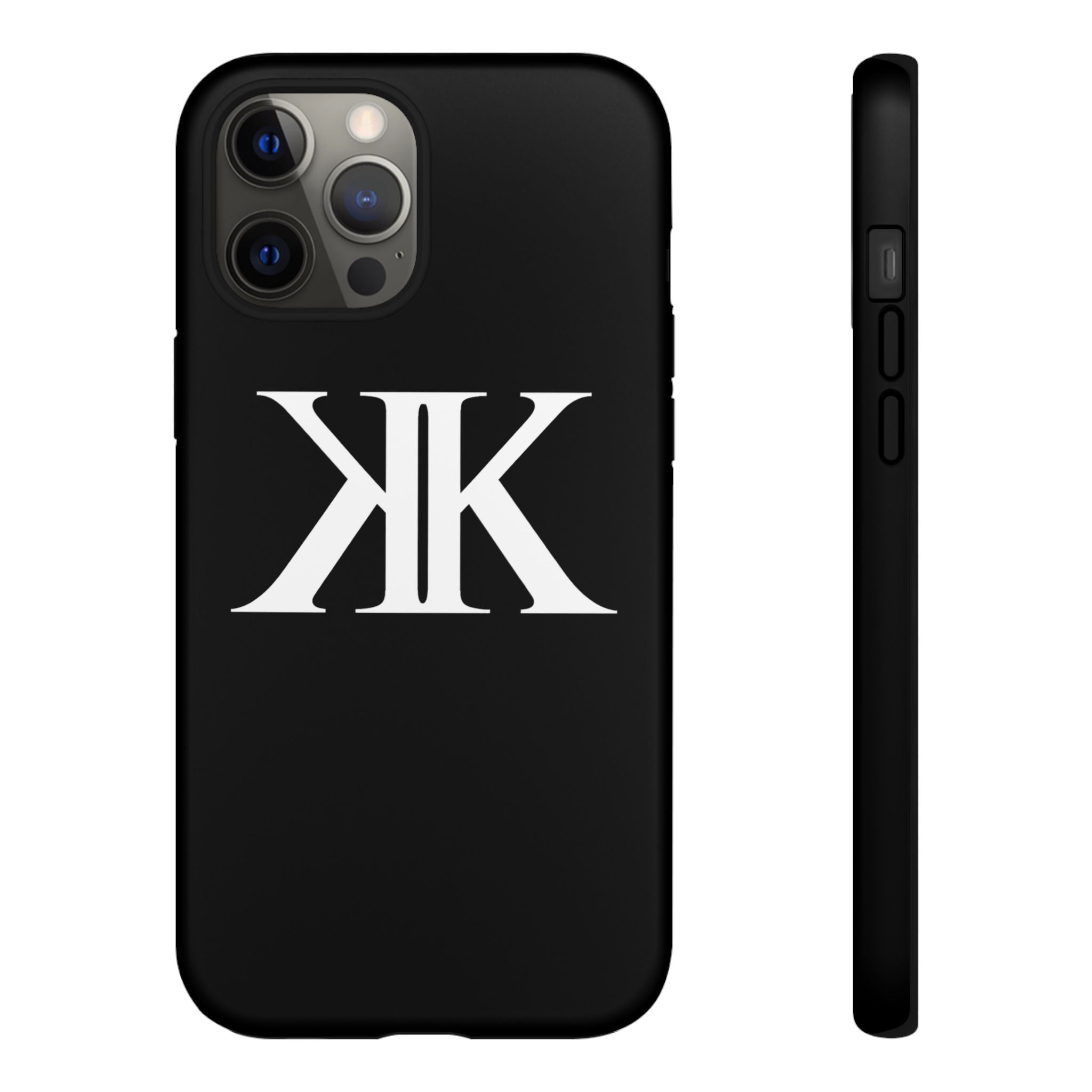 Monogram KK Phone Case BLACK — Tough Protective iPhone Cover