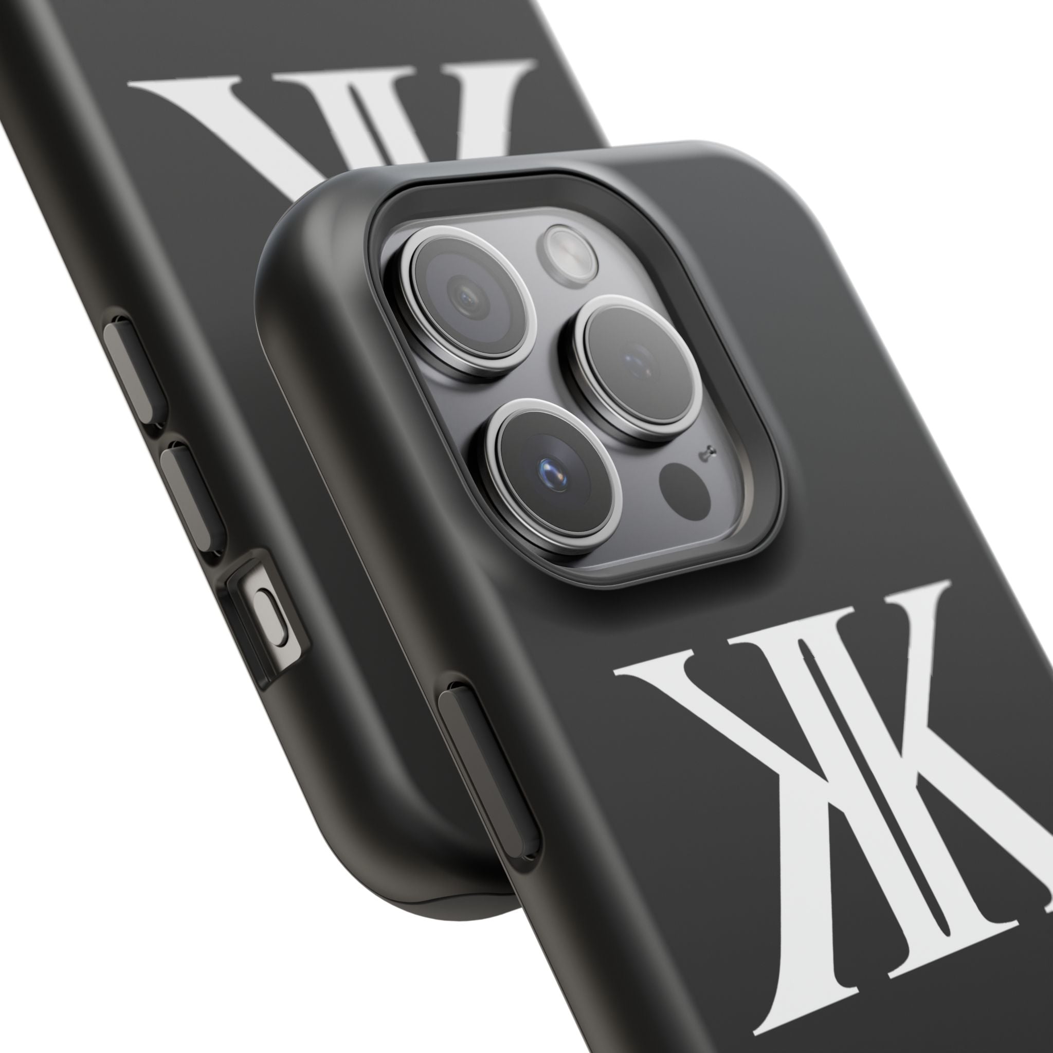 Magnetic Impact-Resistant BLACK Case with Bold KK Monogram