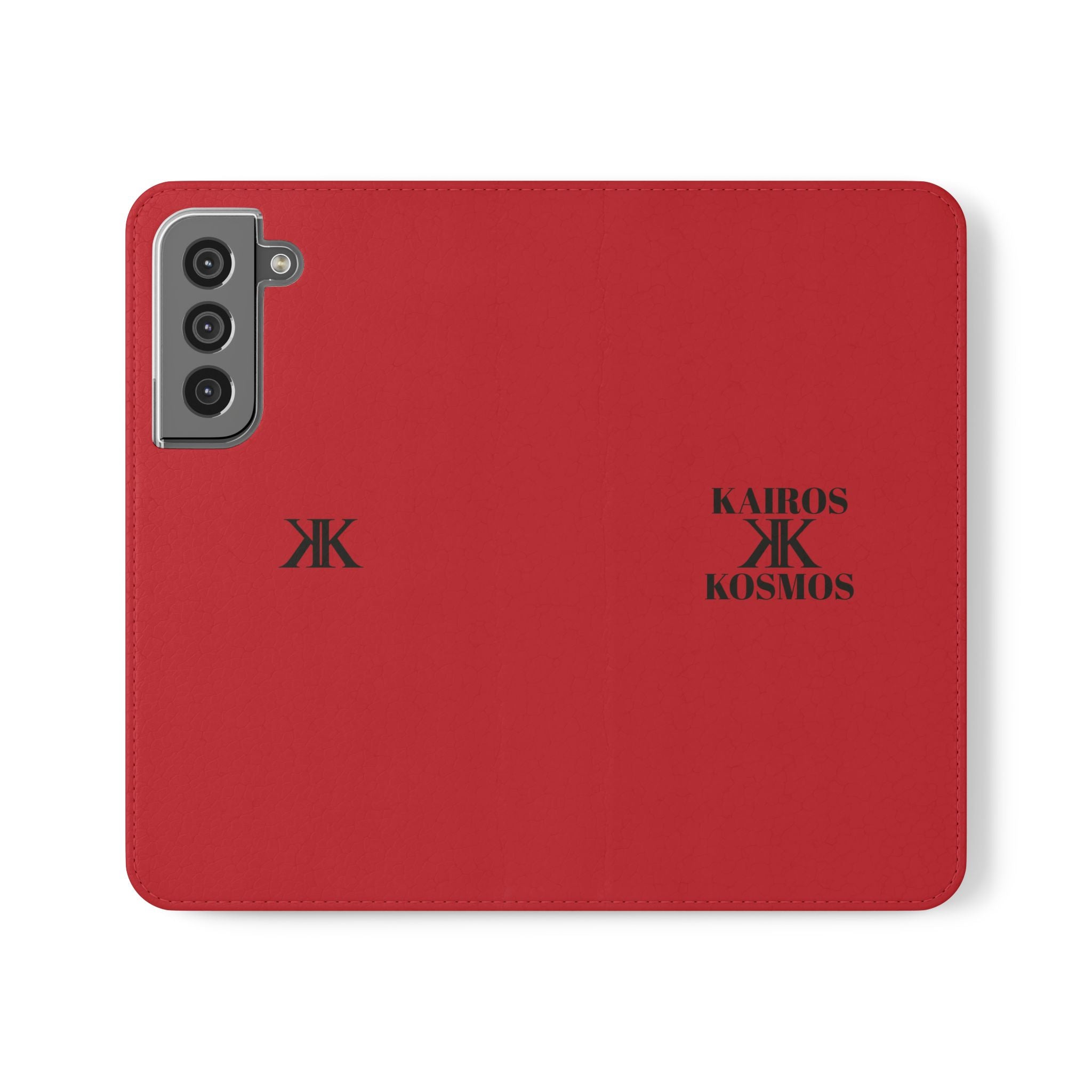 Kairos Kosmos Logo RED Flip Phone Case