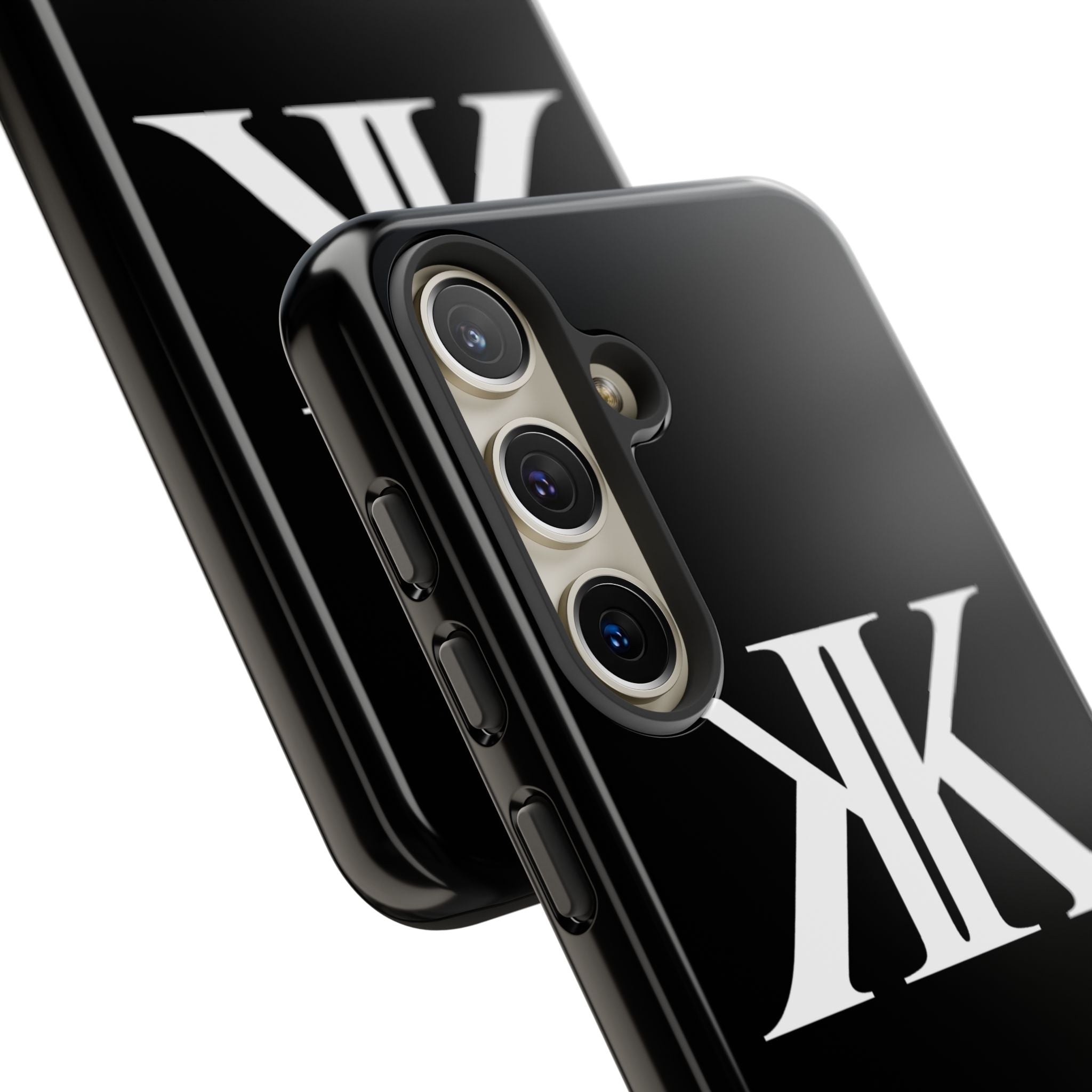 Monogram KK Phone Case BLACK — Tough Protective iPhone Cover