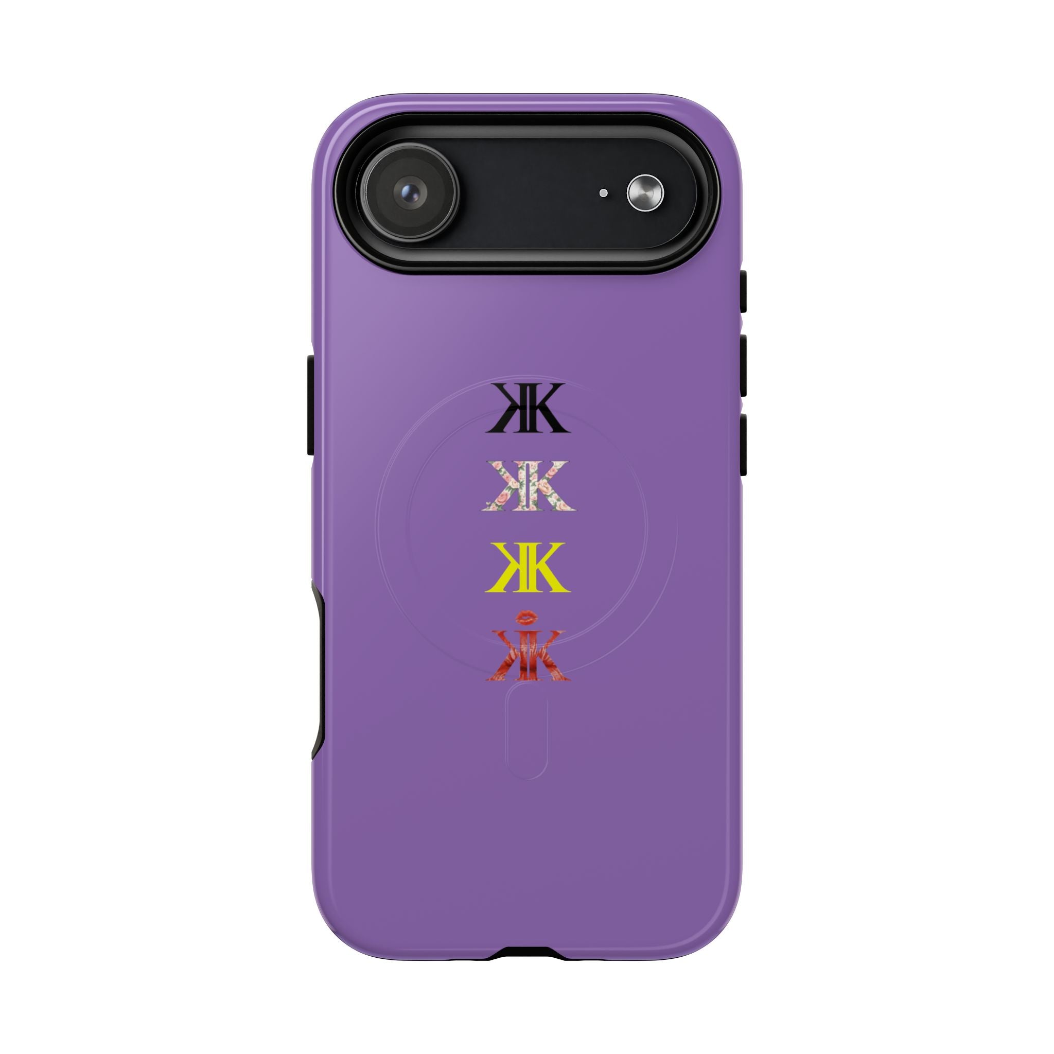Sigil Collection Light Purple Phone Case — Minimalist Monogram Stack Tough Magnetic Case
