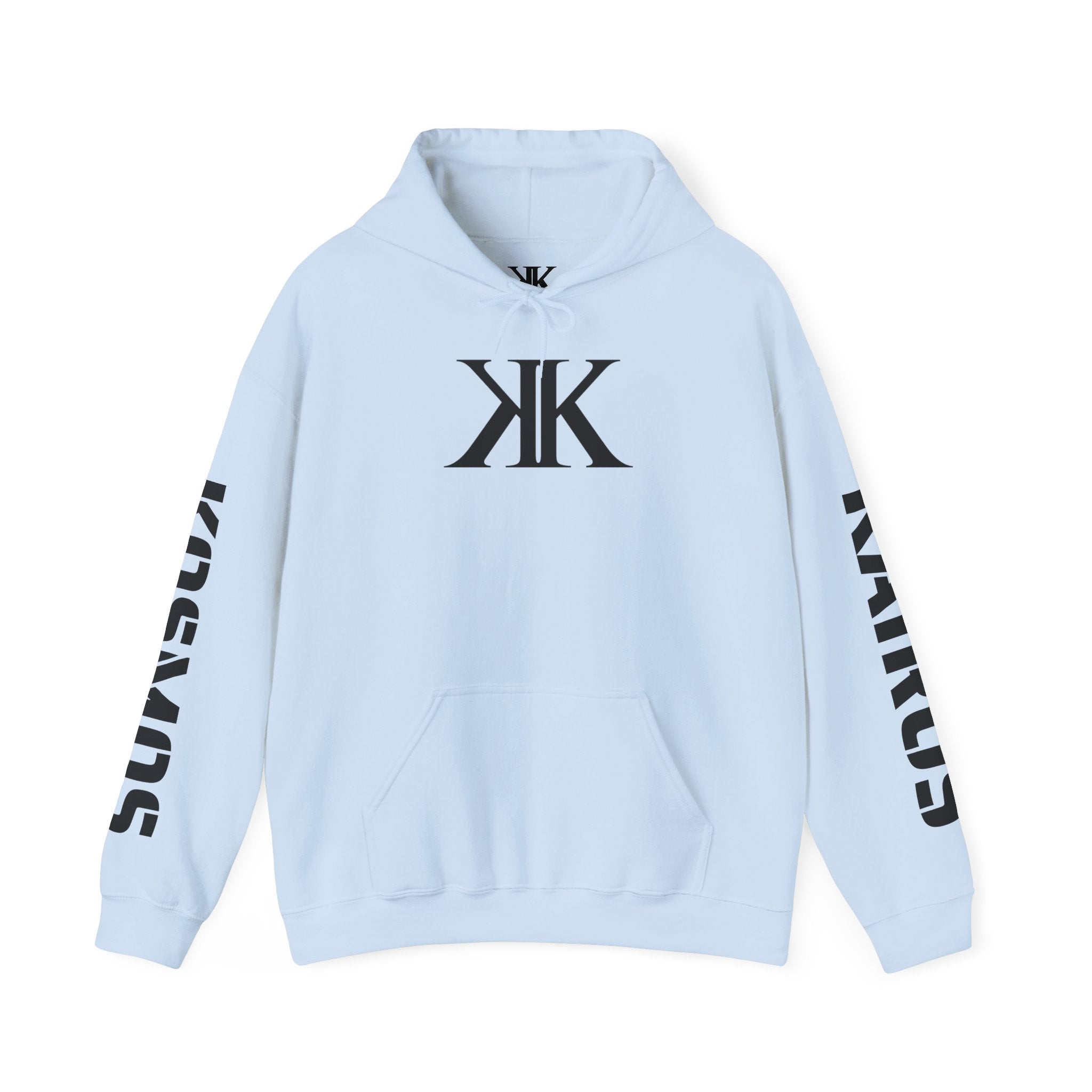 KAIROS KOSMOS Logo Hoodie — Minimalist Black Emblem Pullover