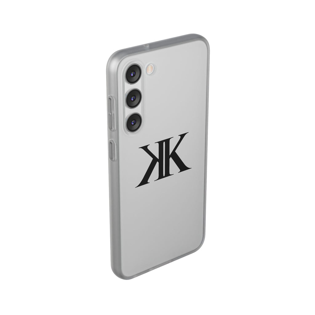 Monogram KK Phone Case — Minimalist Black Logo Flexi Case