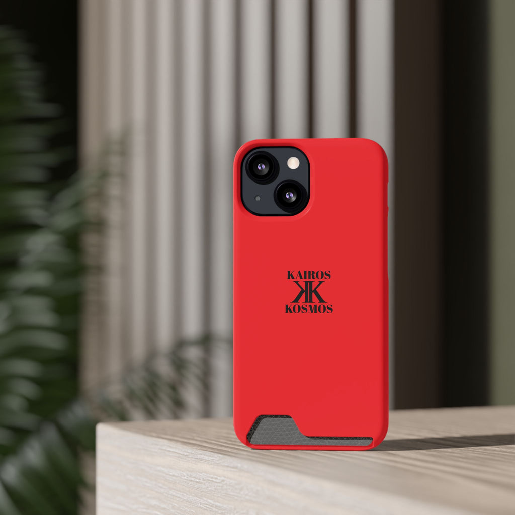 Kairos Kosmos RED Cardholder Phone Case — Slim Protective Wallet Case