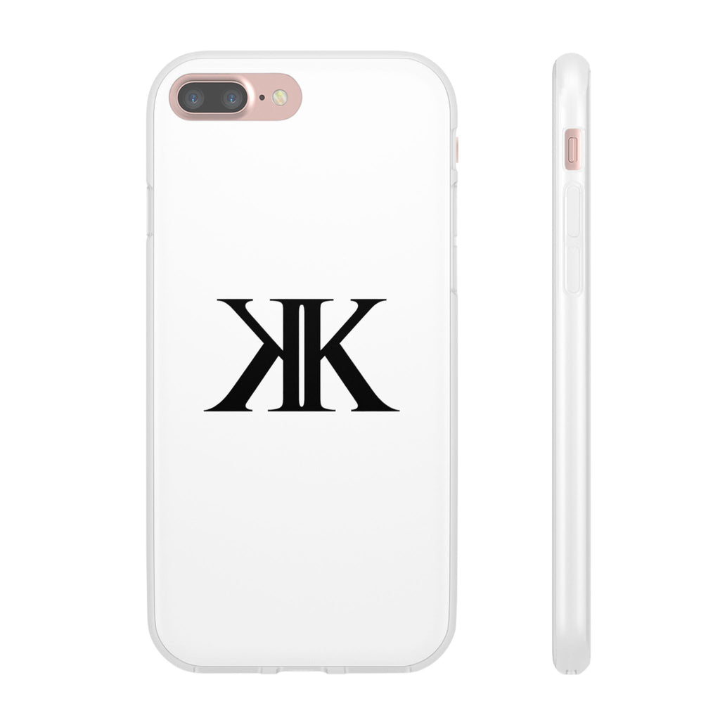Monogram KK Phone Case — Minimalist Black Logo Flexi Case