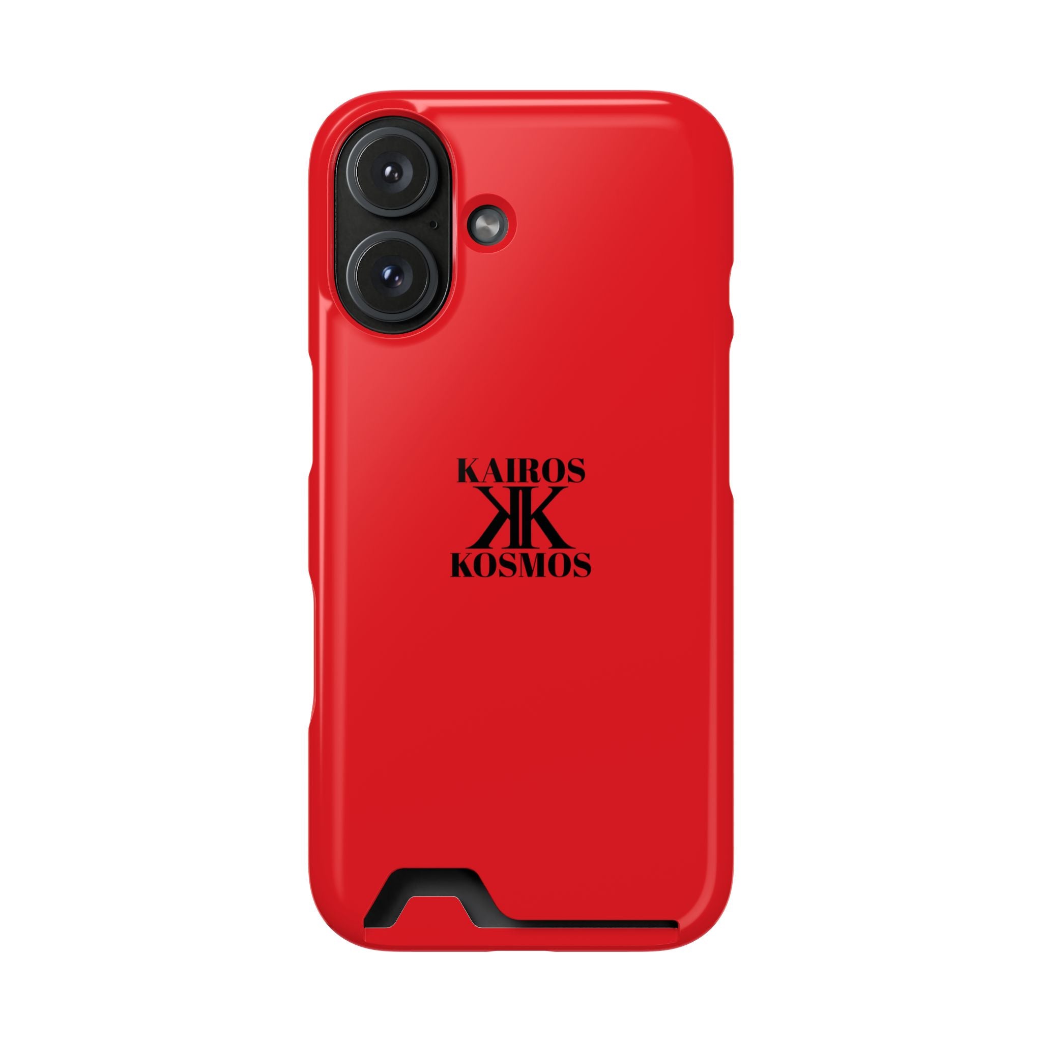 Kairos Kosmos RED Cardholder Phone Case — Slim Protective Wallet Case