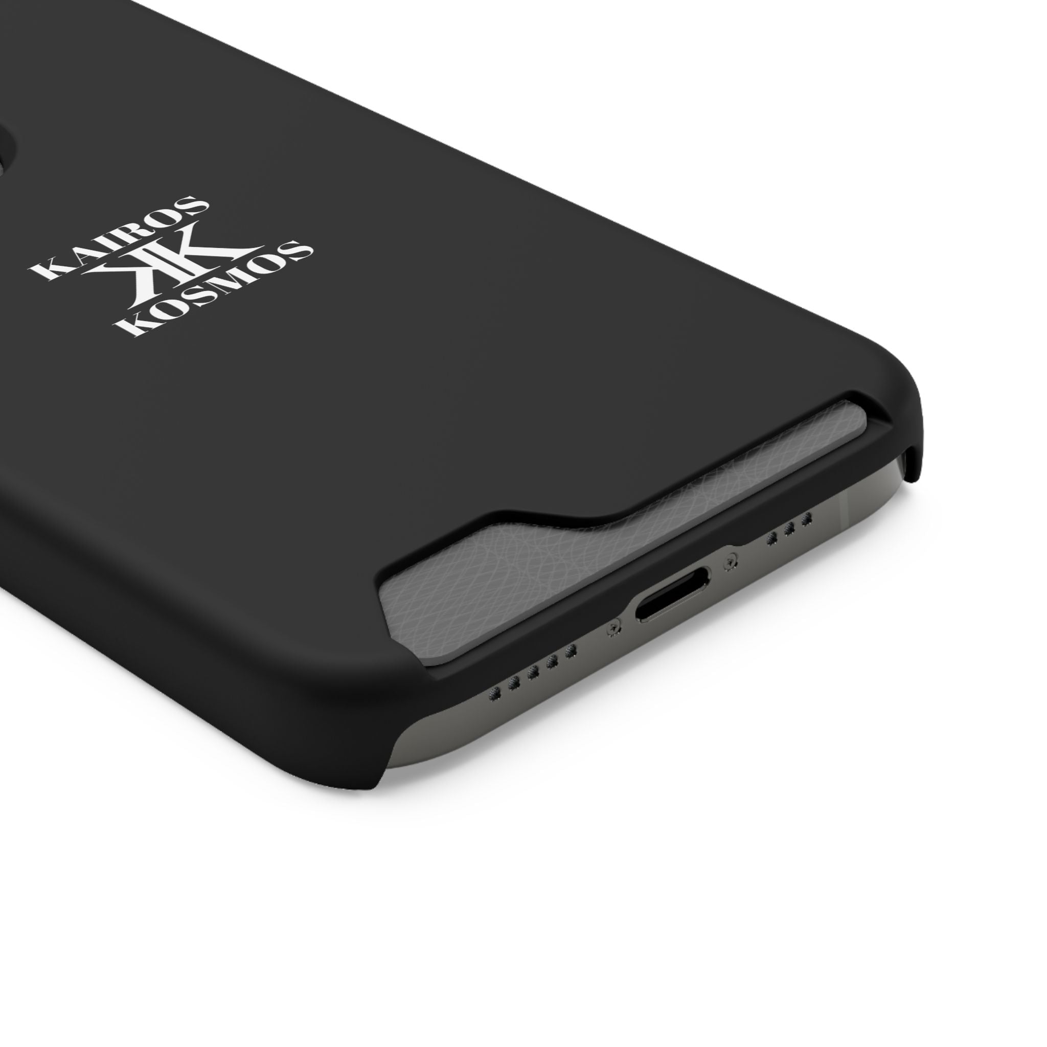 Kairos Kosmos BLACK Cardholder Phone Case — Slim Protective Wallet Case