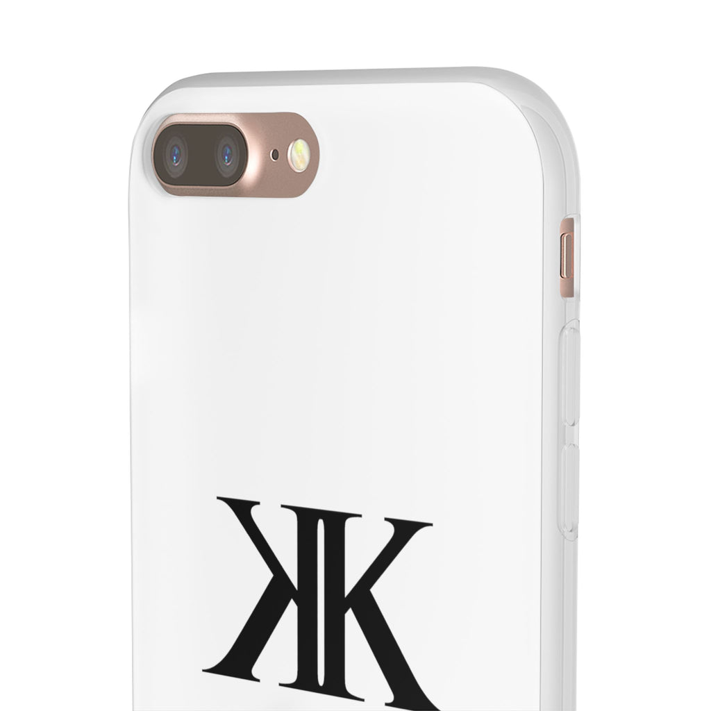 Monogram KK Phone Case — Minimalist Black Logo Flexi Case