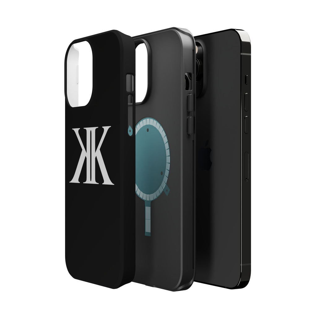 Magnetic Impact-Resistant BLACK Case with Bold KK Monogram