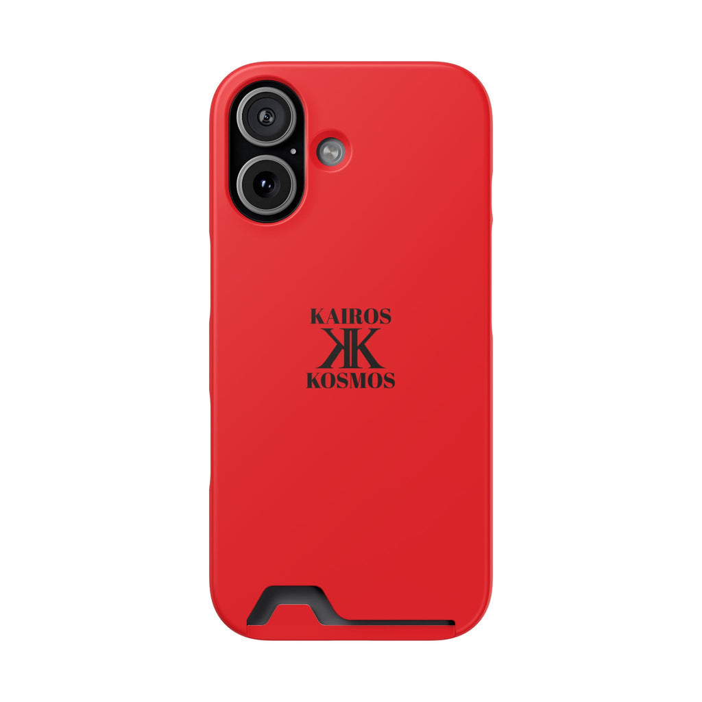 Kairos Kosmos RED Cardholder Phone Case — Slim Protective Wallet Case