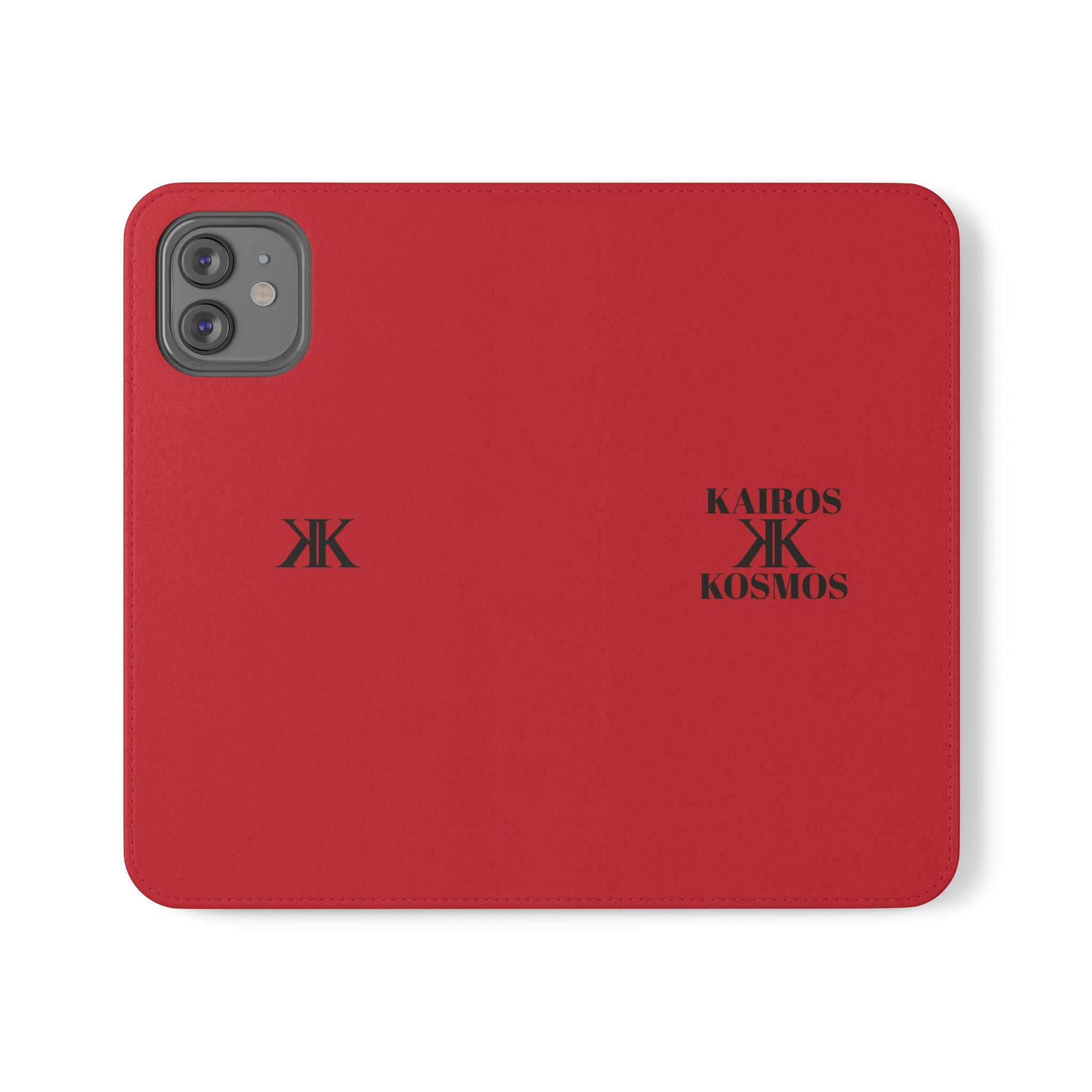 Kairos Kosmos Logo RED Flip Phone Case