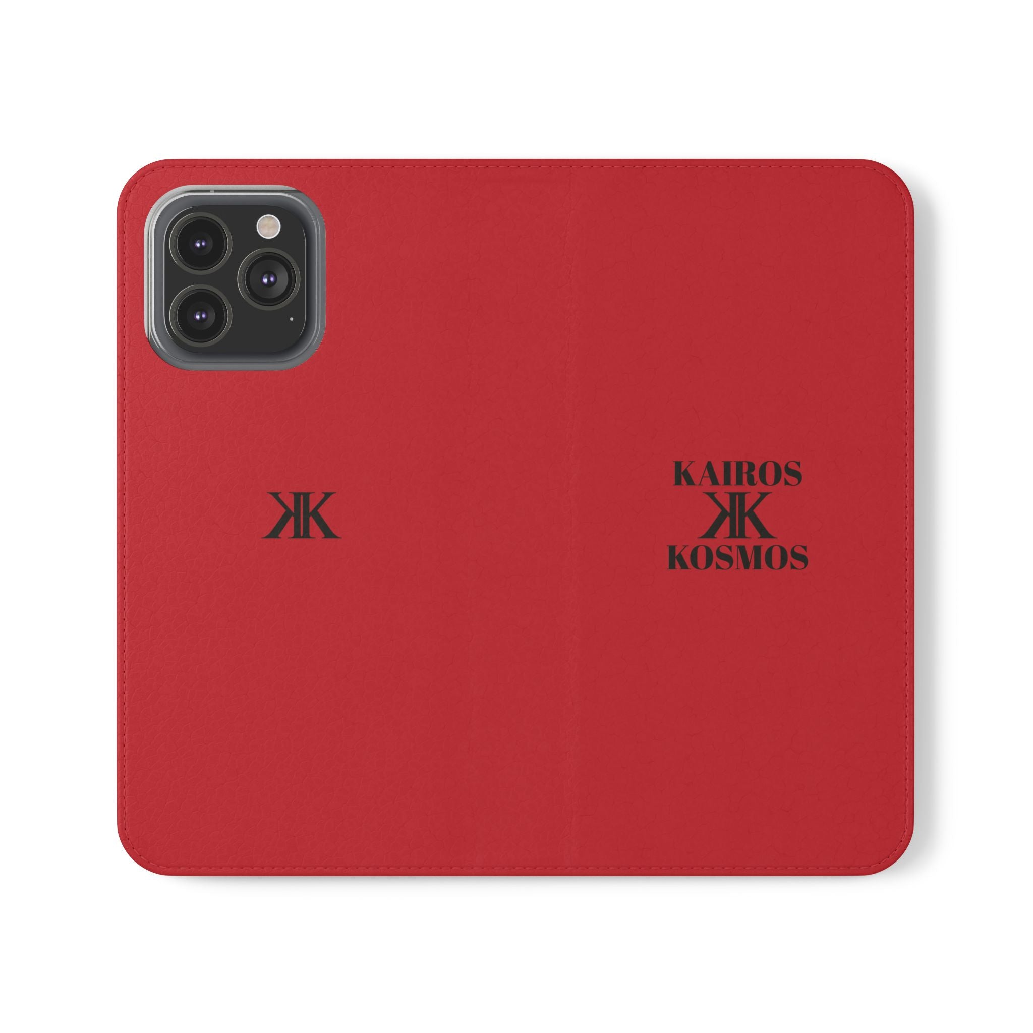 Kairos Kosmos Logo RED Flip Phone Case