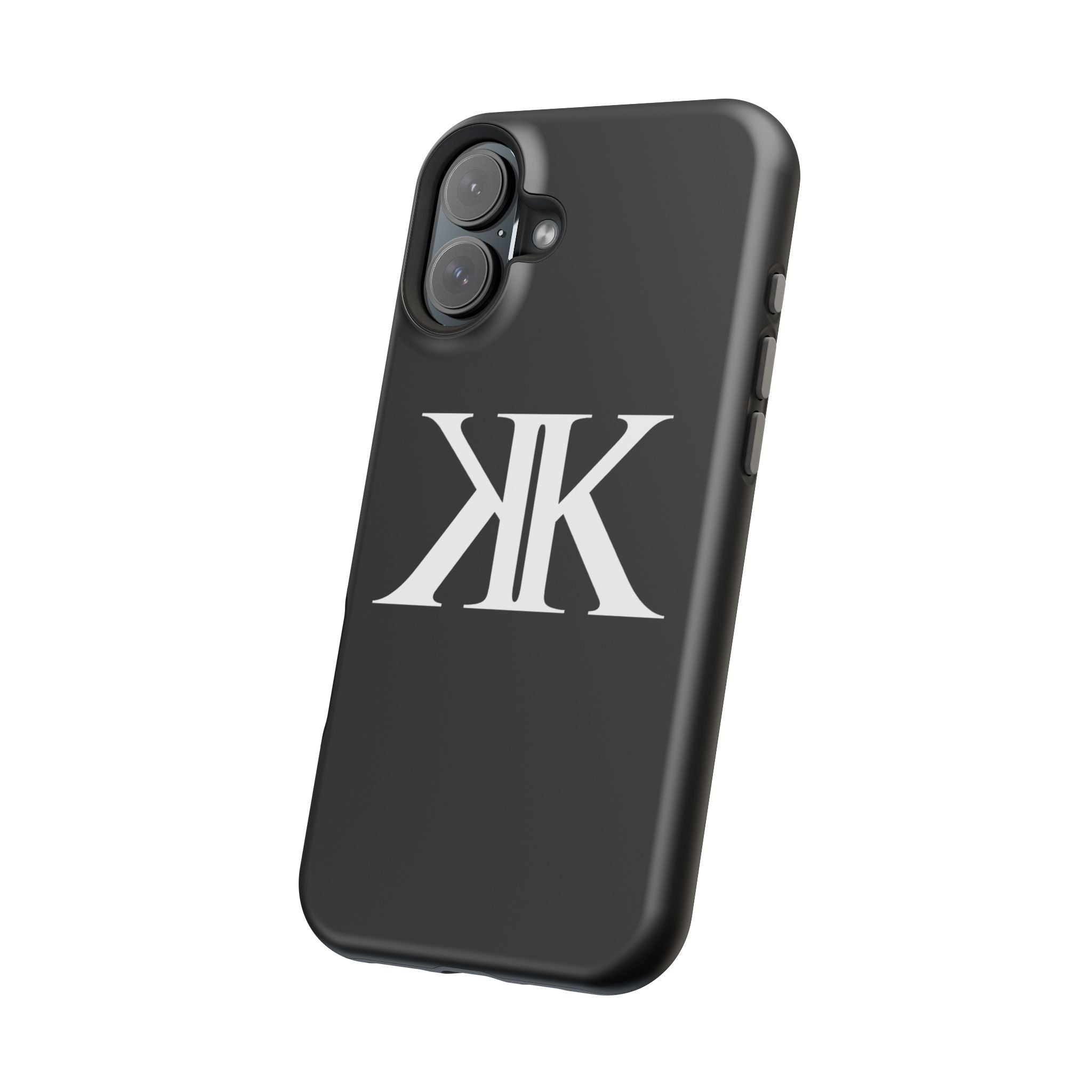 Magnetic Impact-Resistant BLACK Case with Bold KK Monogram