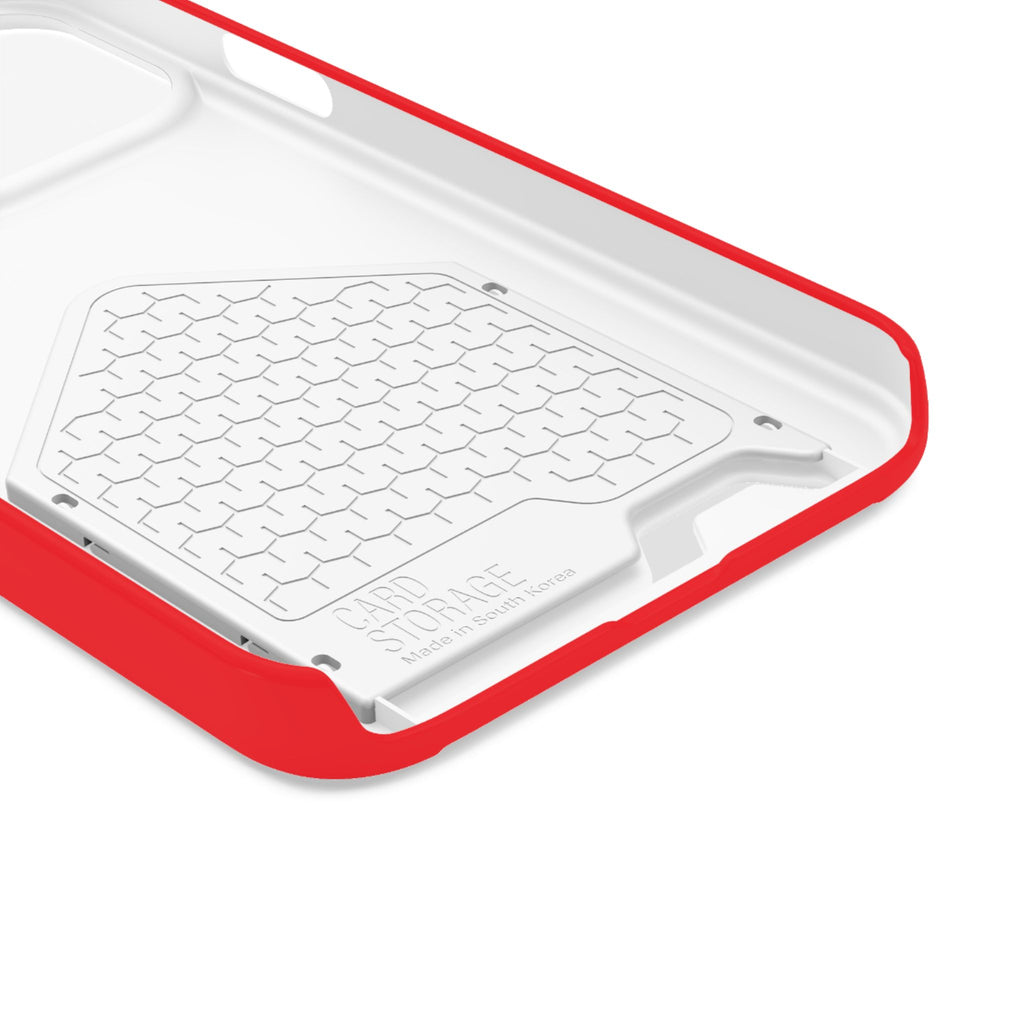 Kairos Kosmos RED Cardholder Phone Case — Slim Protective Wallet Case