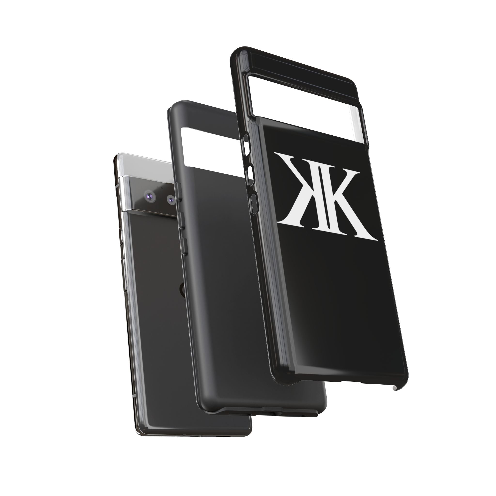 Monogram KK Phone Case BLACK — Tough Protective iPhone Cover