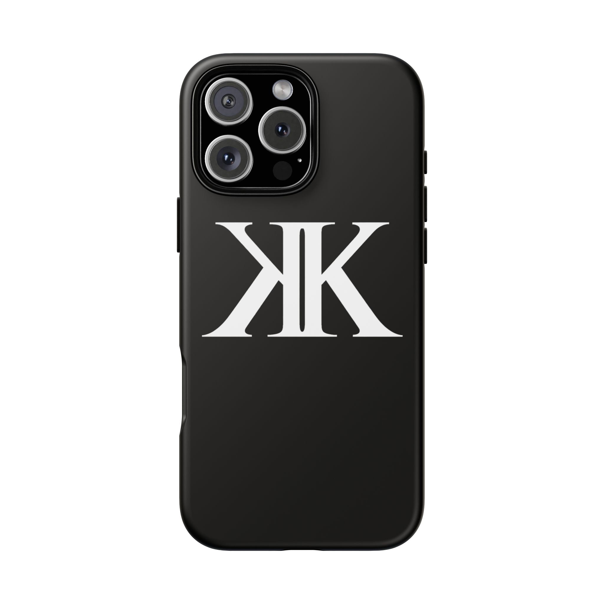 Monogram KK Phone Case BLACK — Tough Protective iPhone Cover