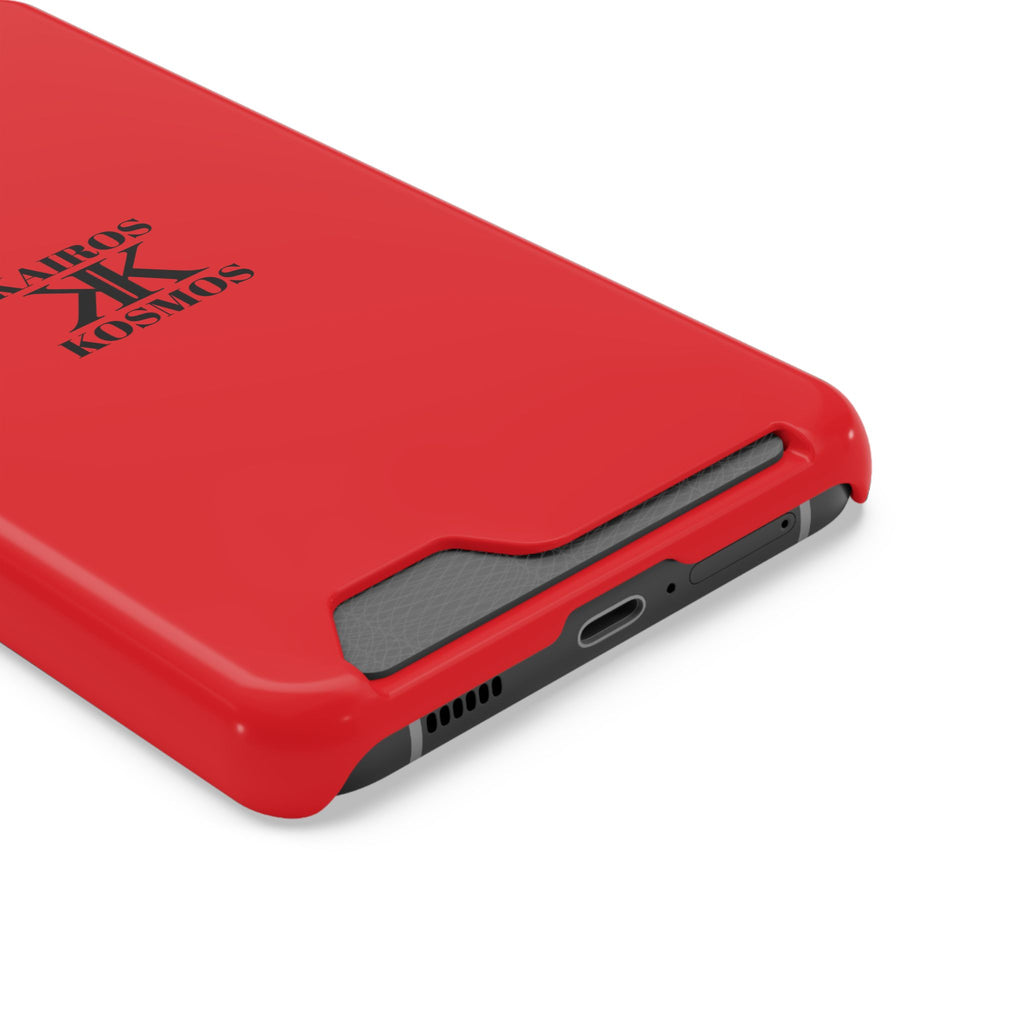 Kairos Kosmos RED Cardholder Phone Case — Slim Protective Wallet Case