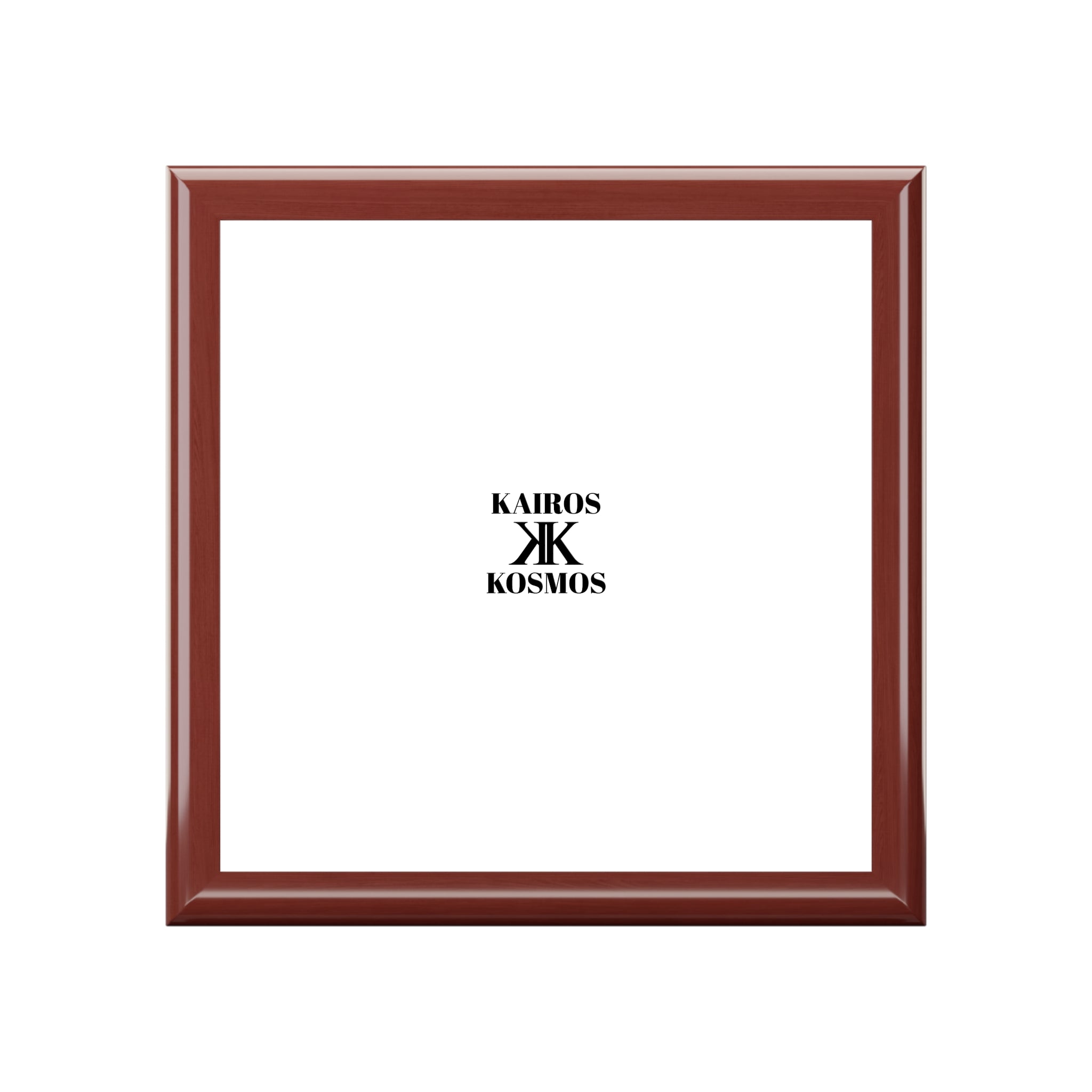 Jewelry Box with Minimalist 'KAIROS KOSMOS' Logo