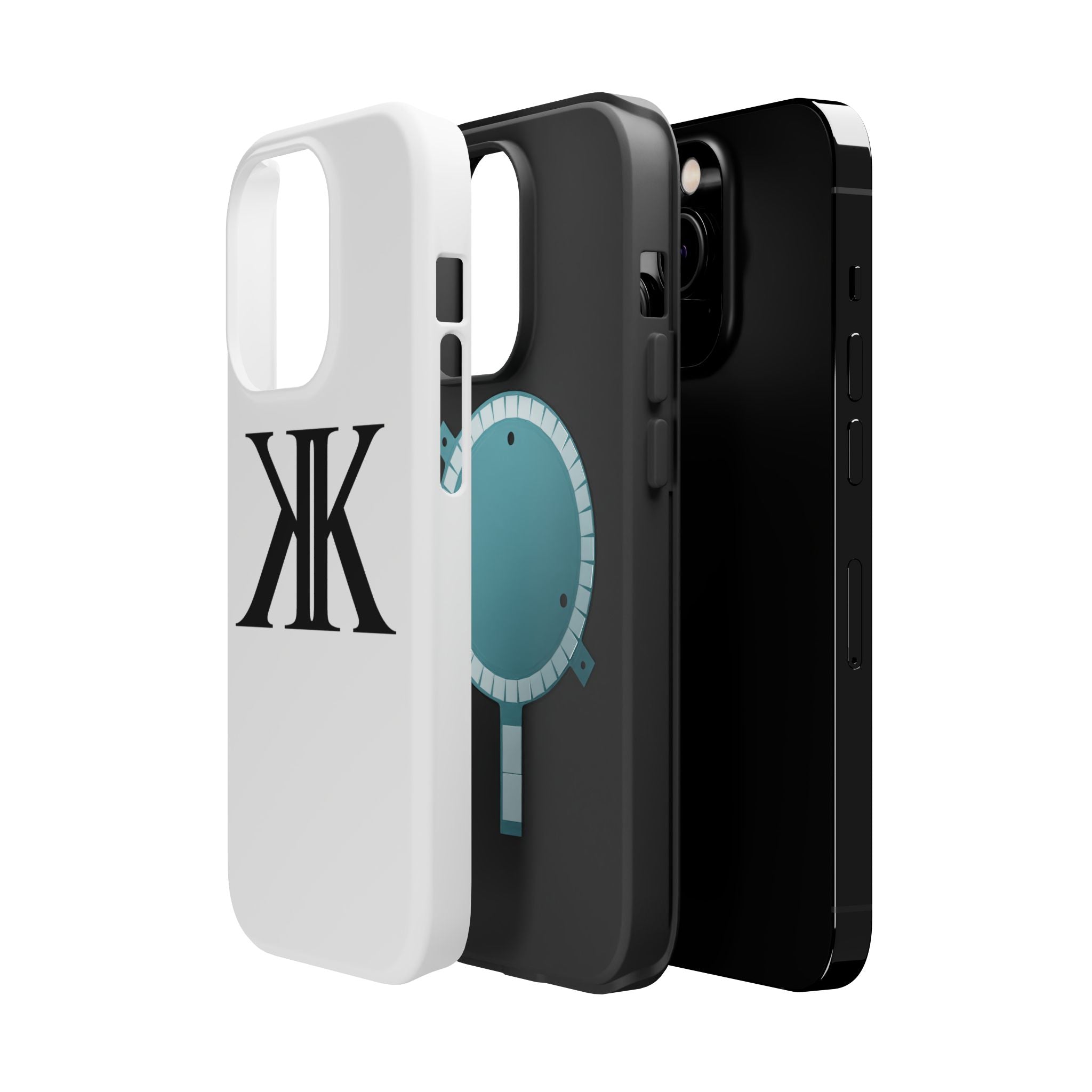 Magnetic Impact-Resistant Case with Bold KK Monogram