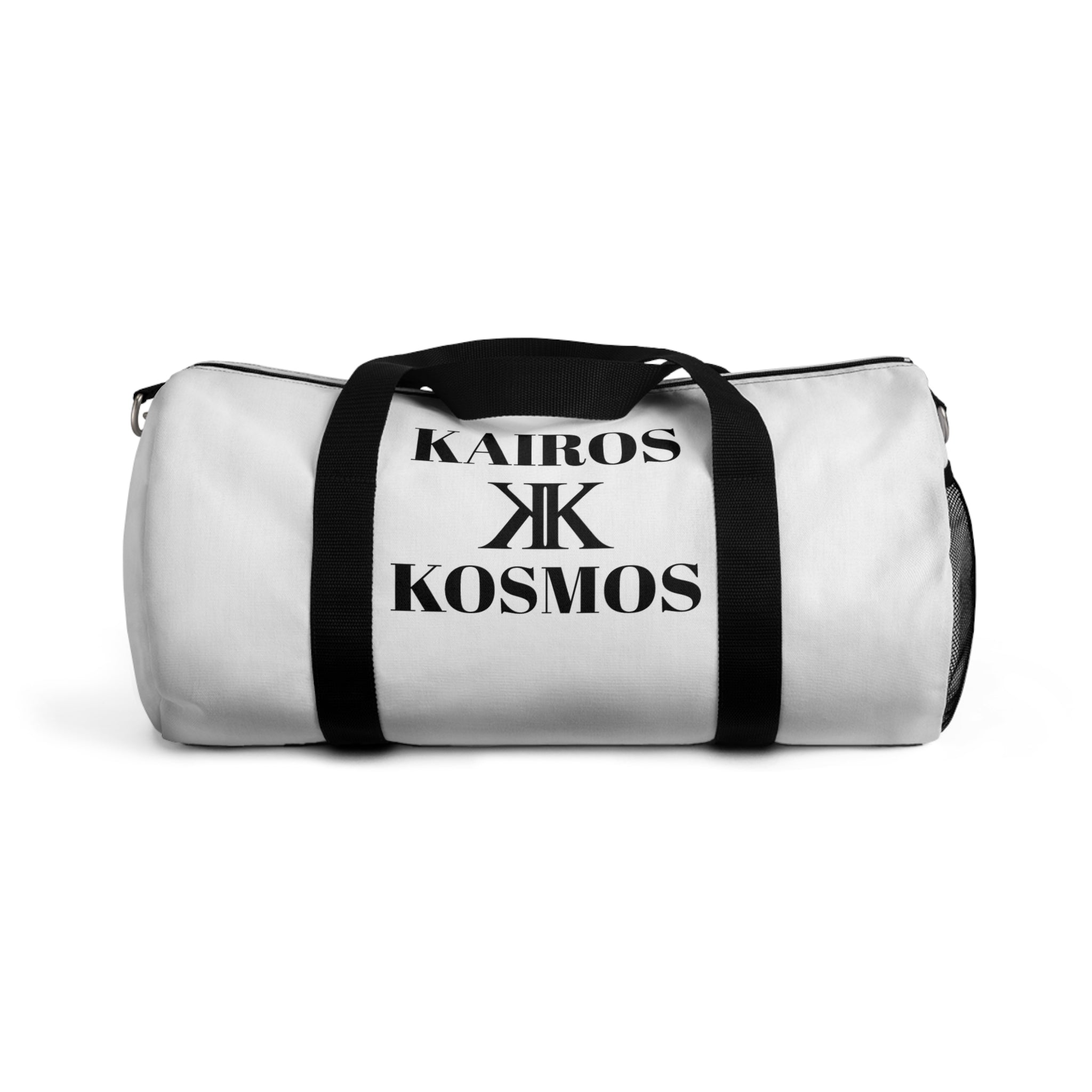 Kairos Kosmos Duffel Bag — White Gym & Travel Weekender