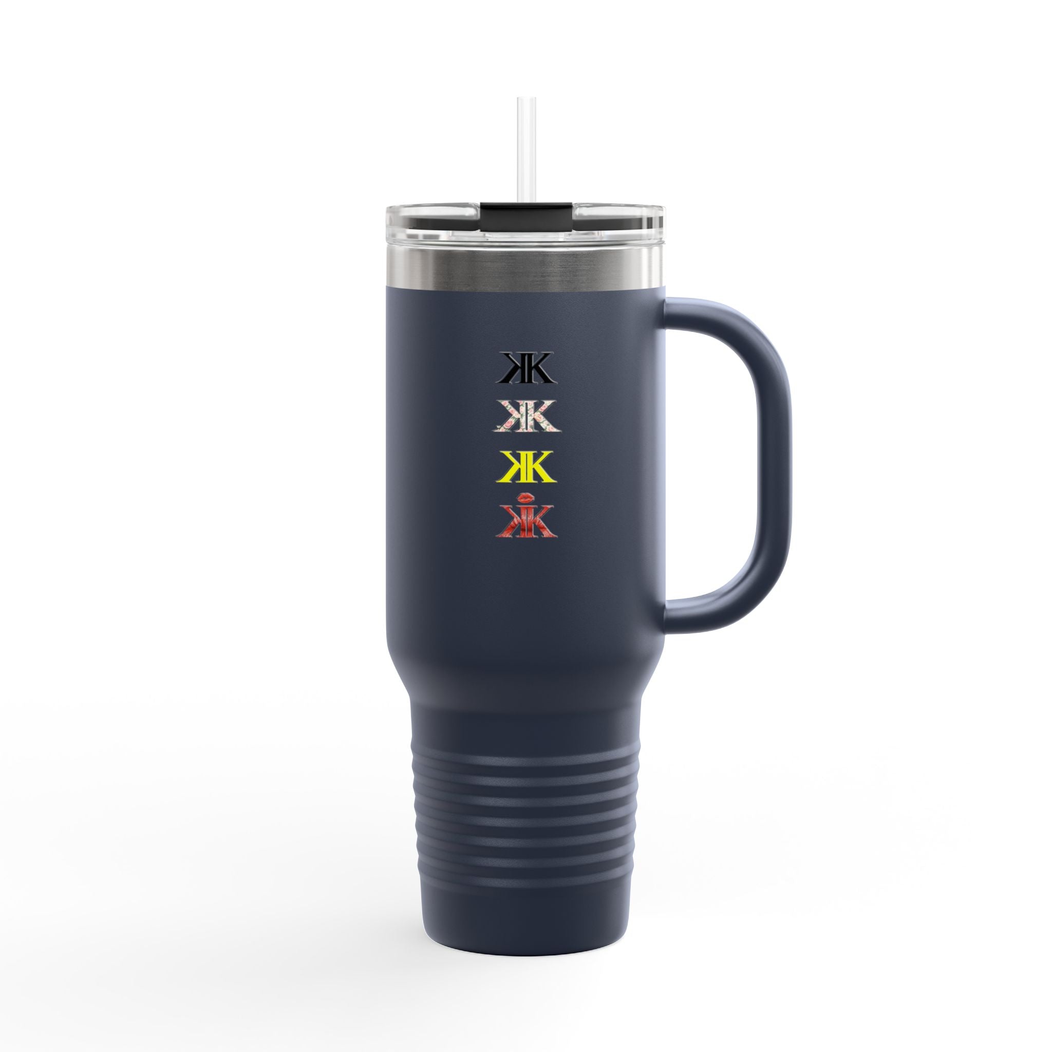 Sigil Collection 40oz Insulated Travel Mug — Vertical Monogram