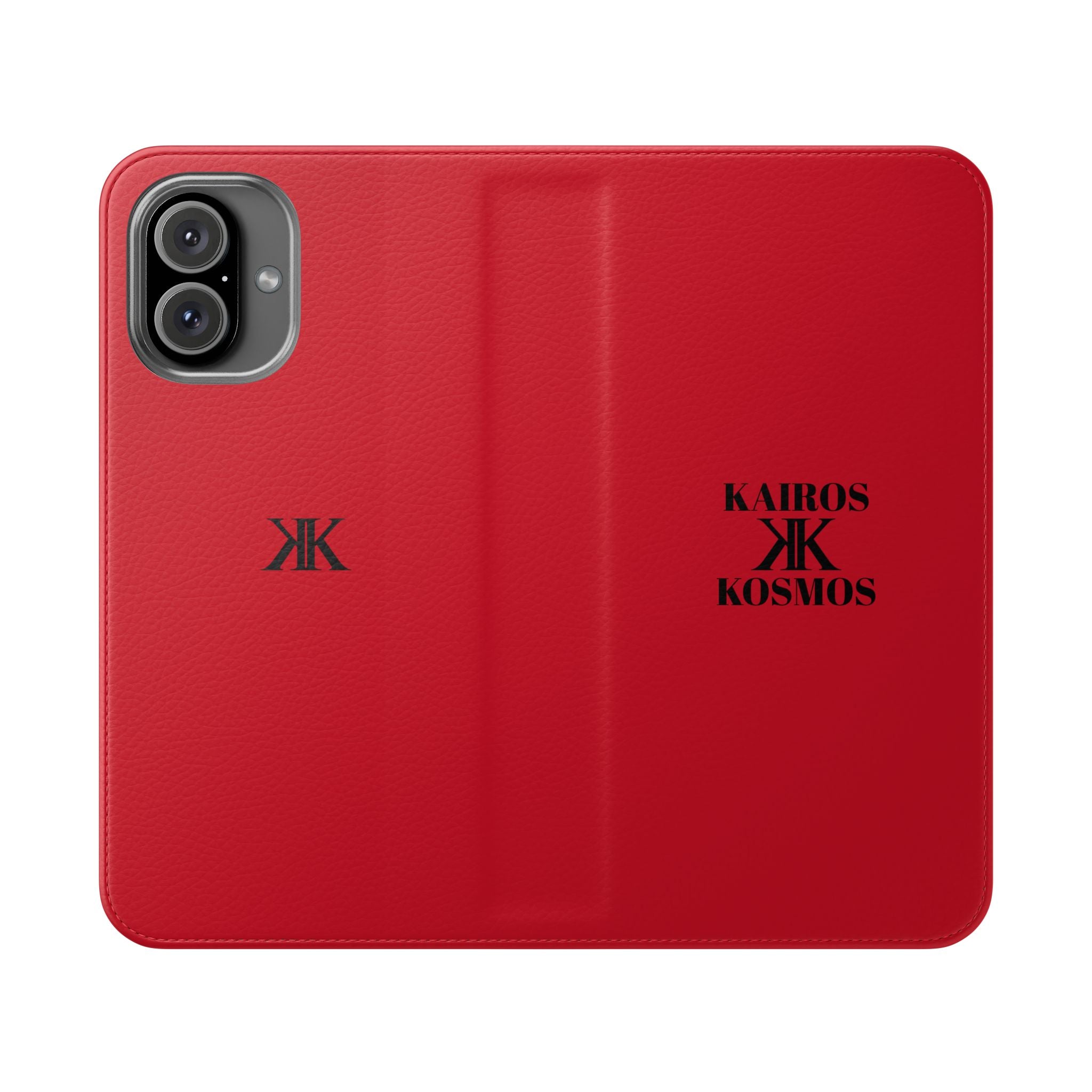 Kairos Kosmos Logo RED Flip Phone Case