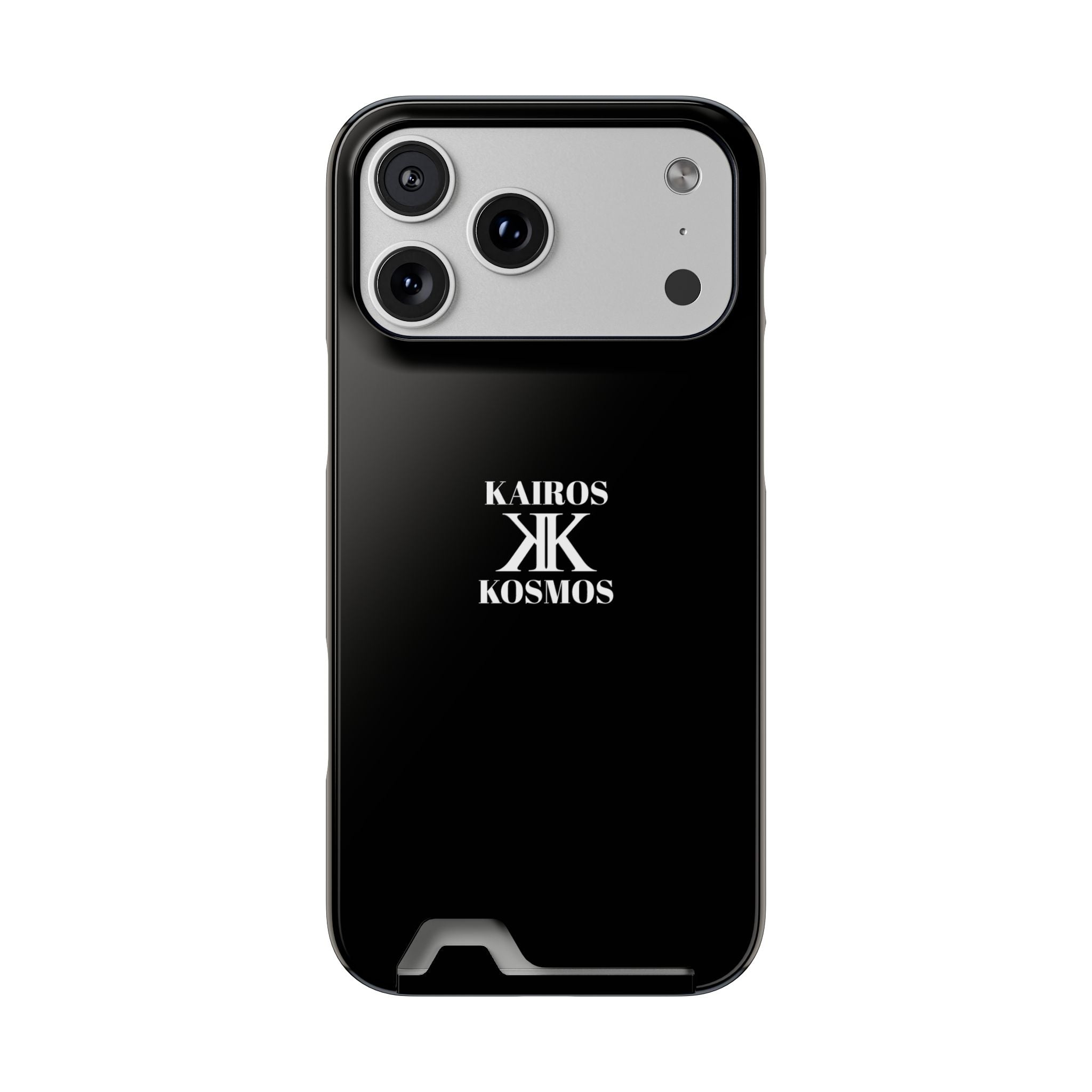 Kairos Kosmos BLACK Cardholder Phone Case — Slim Protective Wallet Case