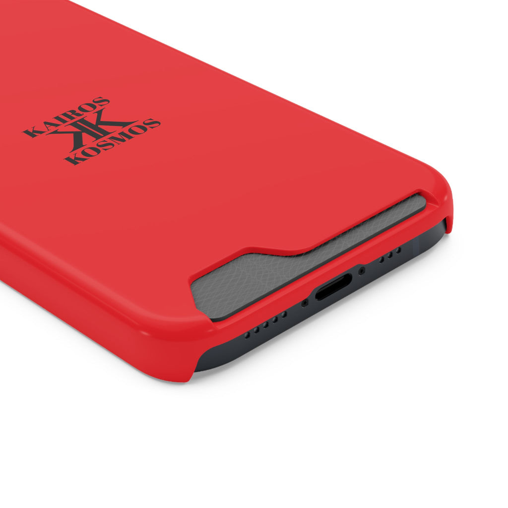 Kairos Kosmos RED Cardholder Phone Case — Slim Protective Wallet Case