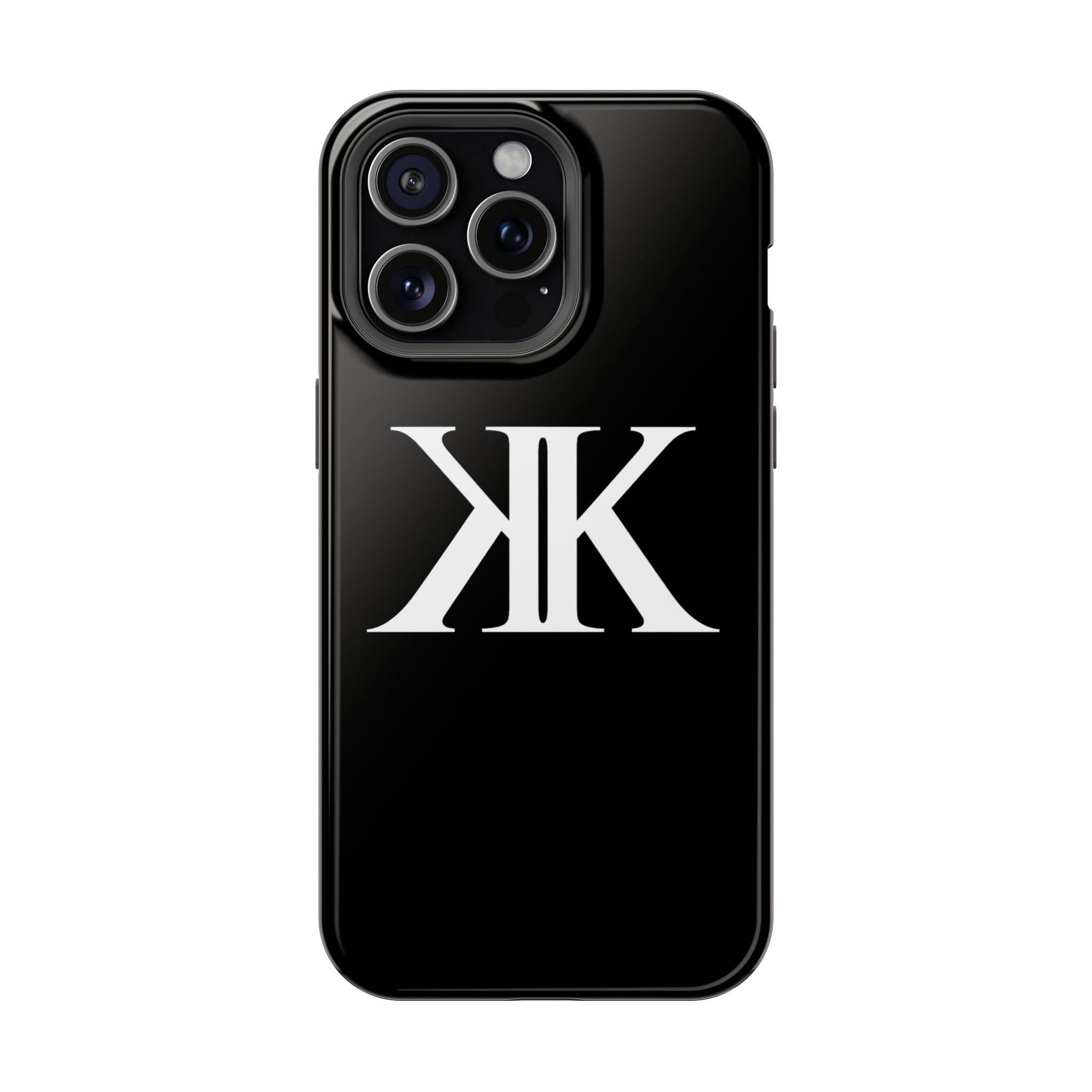 Magnetic Impact-Resistant BLACK Case with Bold KK Monogram