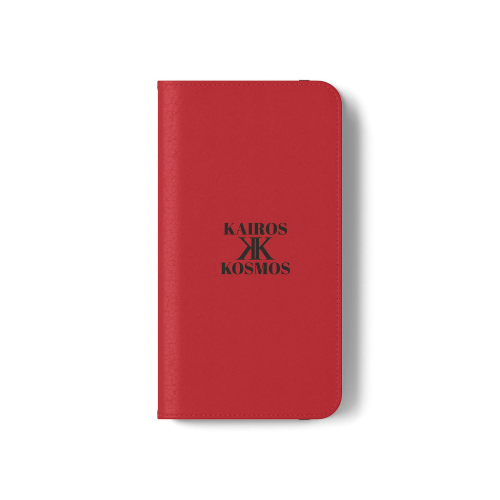 Kairos Kosmos Logo RED Flip Phone Case