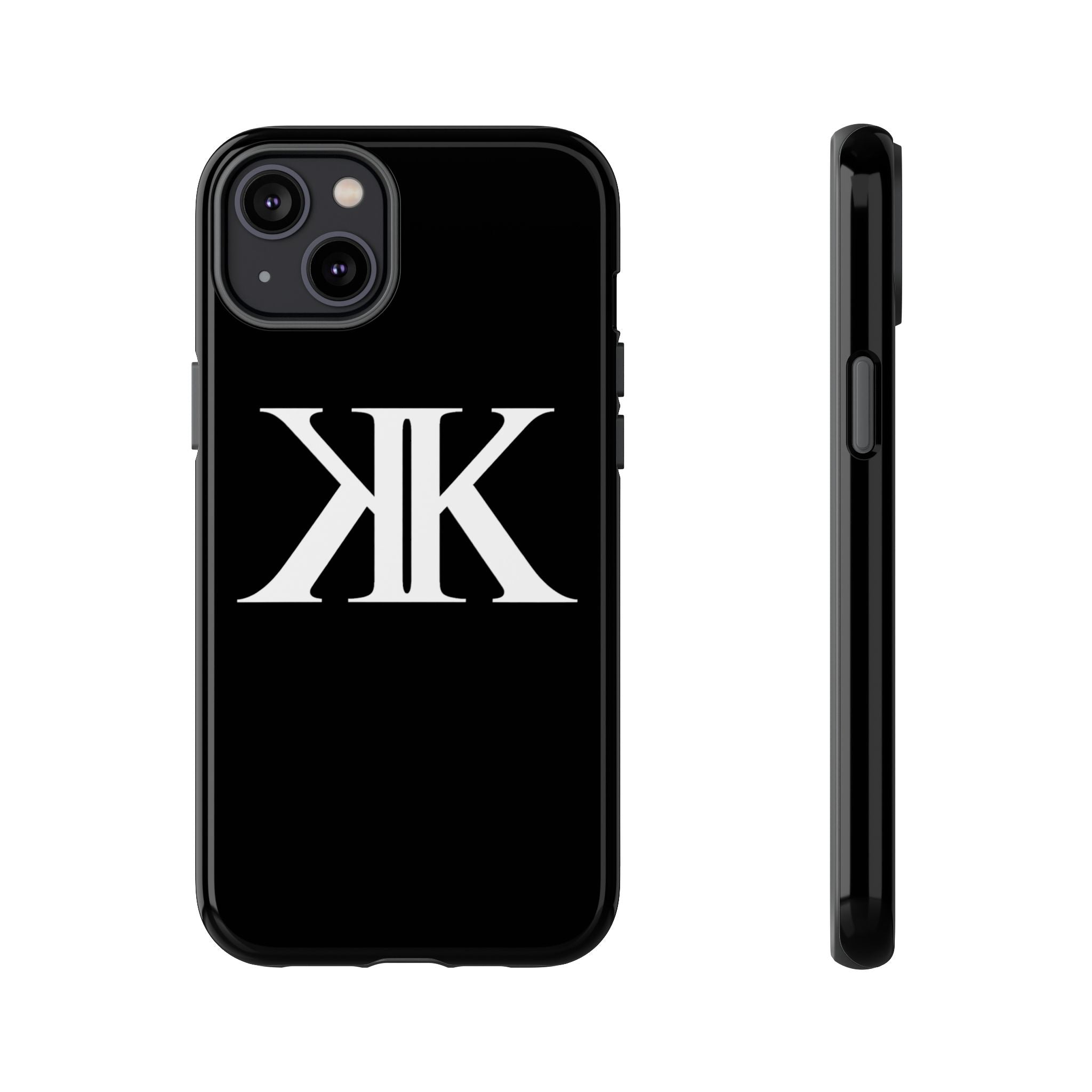 Monogram KK Phone Case BLACK — Tough Protective iPhone Cover