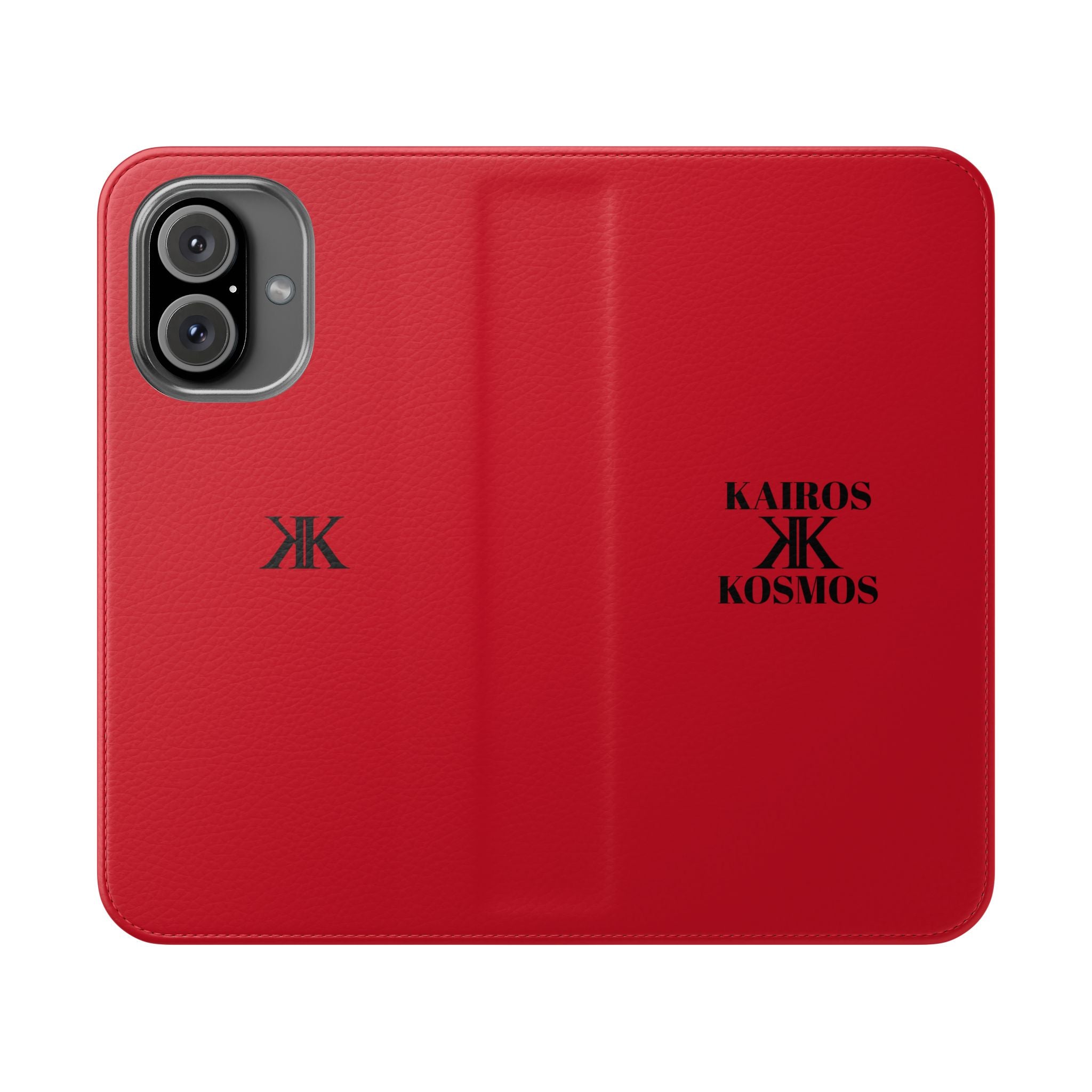 Kairos Kosmos Logo RED Flip Phone Case