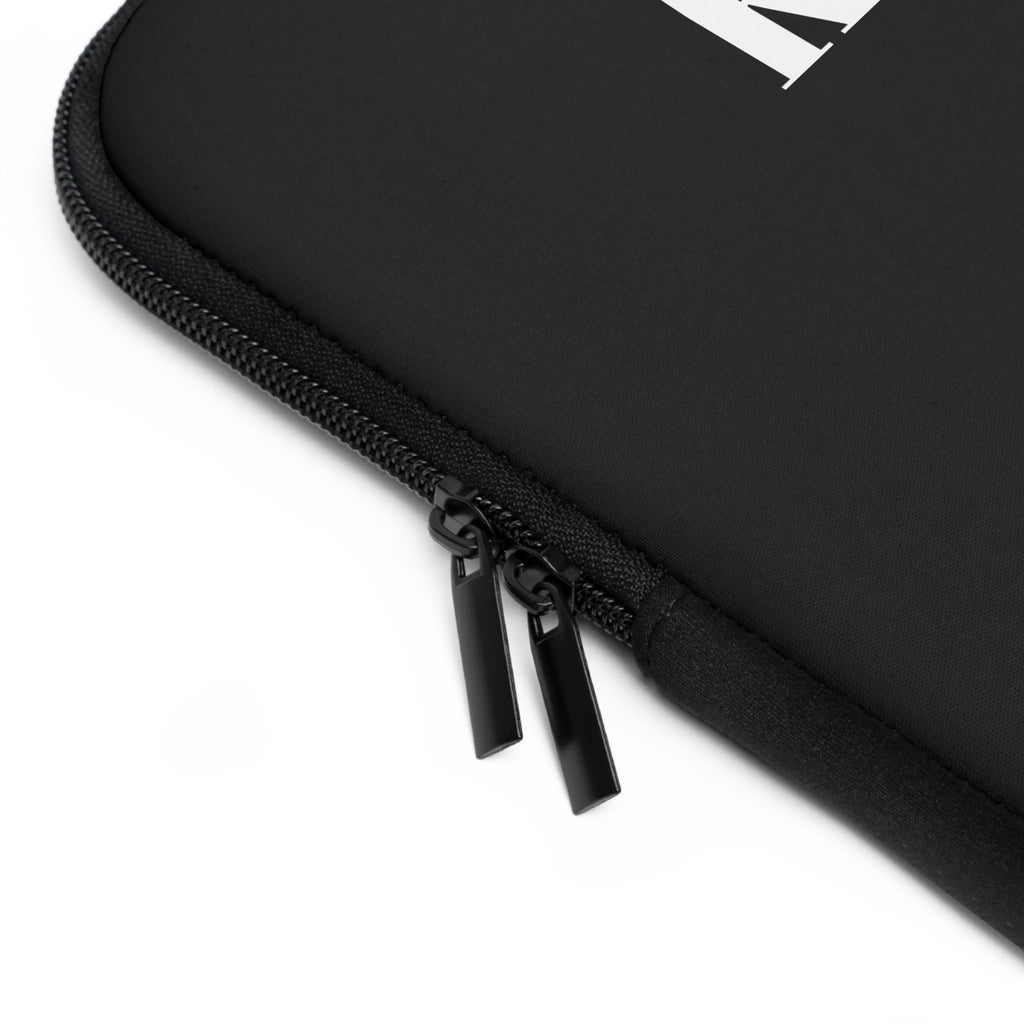 Kairos Kosmos BLACK Laptop Sleeve — Minimalist Monogram Protective Case