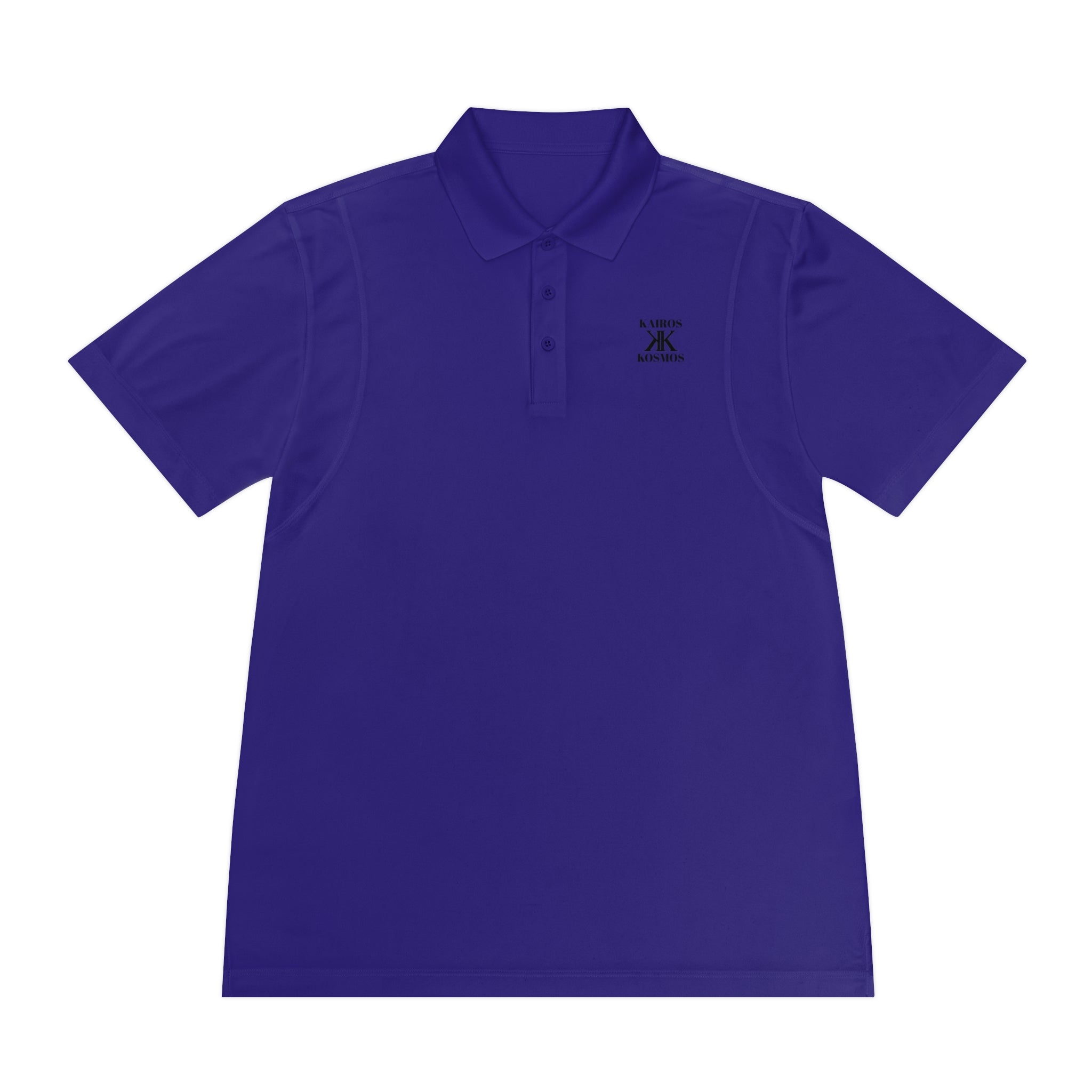 Classic Men’s Sport Polo — Minimalist Kairos Kosmos Logo Chest Shirt