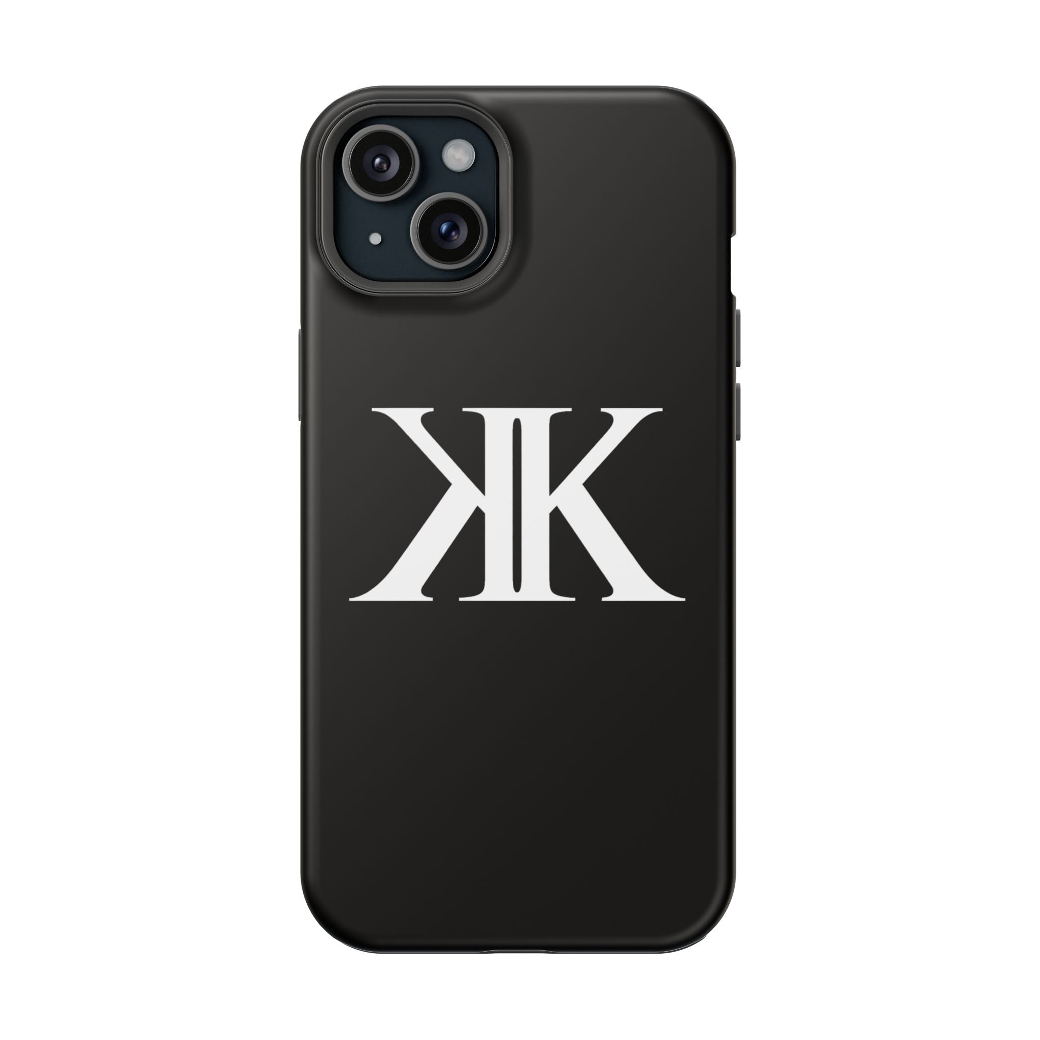 Magnetic Impact-Resistant BLACK Case with Bold KK Monogram