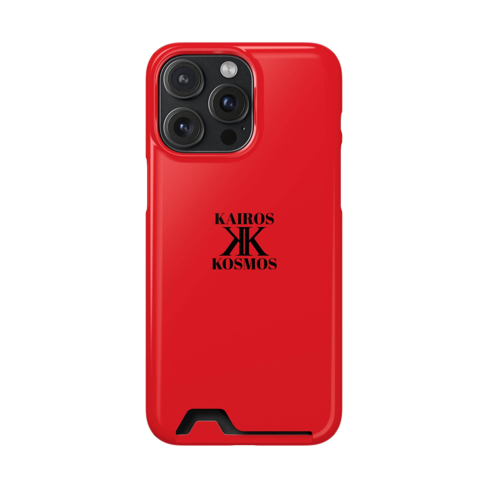 Kairos Kosmos RED Cardholder Phone Case — Slim Protective Wallet Case