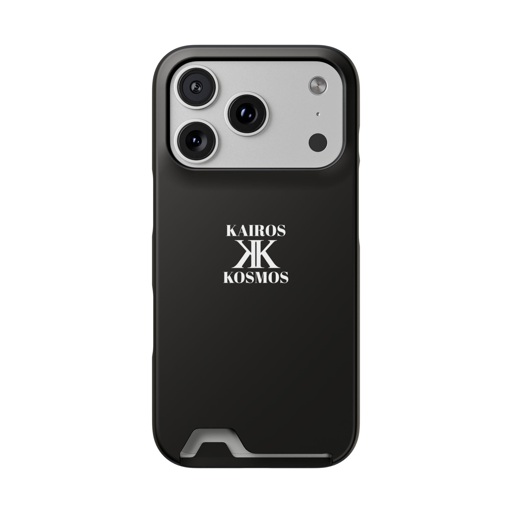 Kairos Kosmos BLACK Cardholder Phone Case — Slim Protective Wallet Case