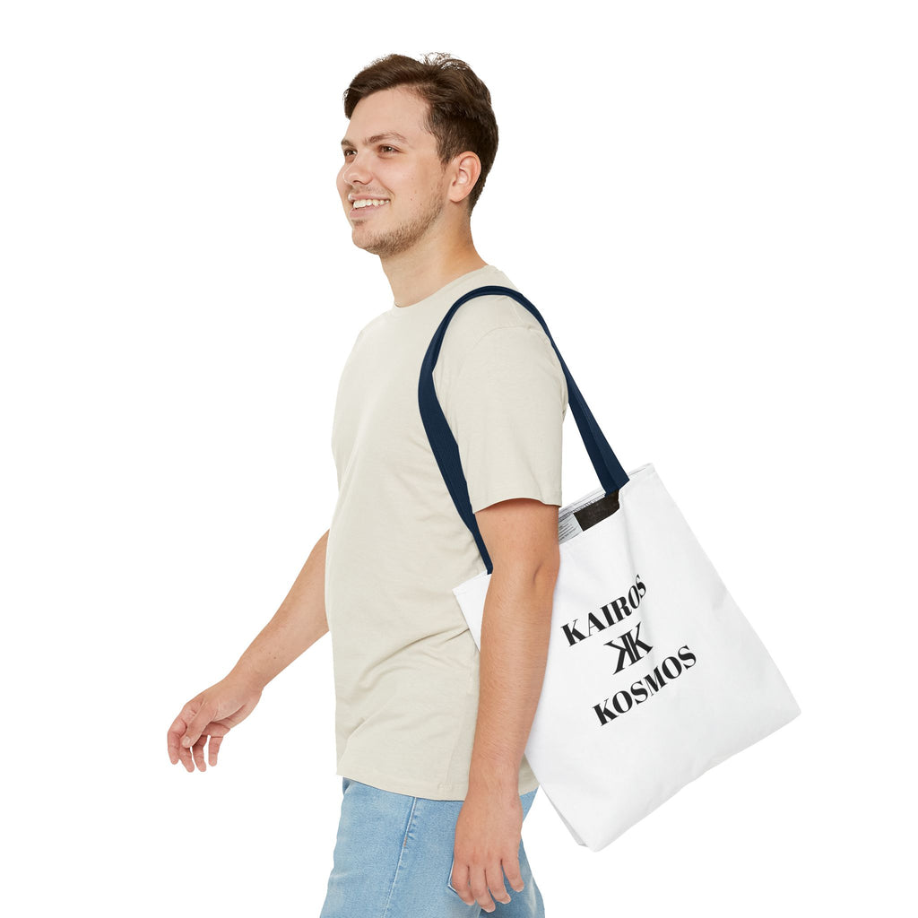 Kairos Kosmos Tote Bag – Minimalist Monogram Tote
