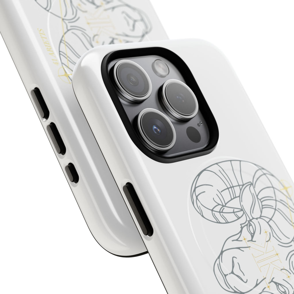 Aether Collection Aries Tough Magnetic Phone Case — Minimal Zodiac Design