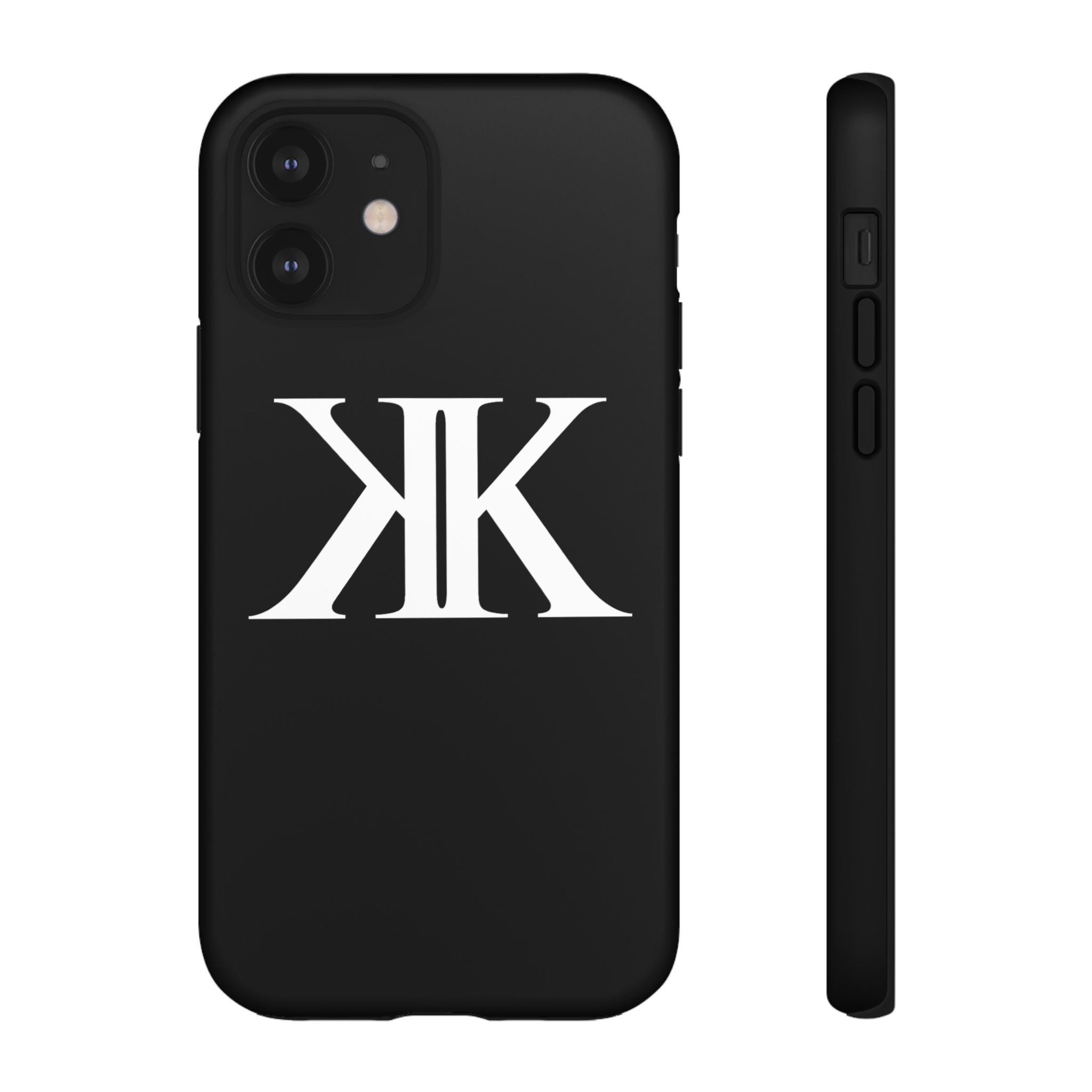 Monogram KK Phone Case BLACK — Tough Protective iPhone Cover