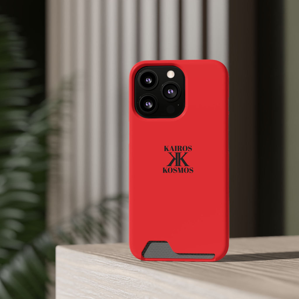 Kairos Kosmos RED Cardholder Phone Case — Slim Protective Wallet Case
