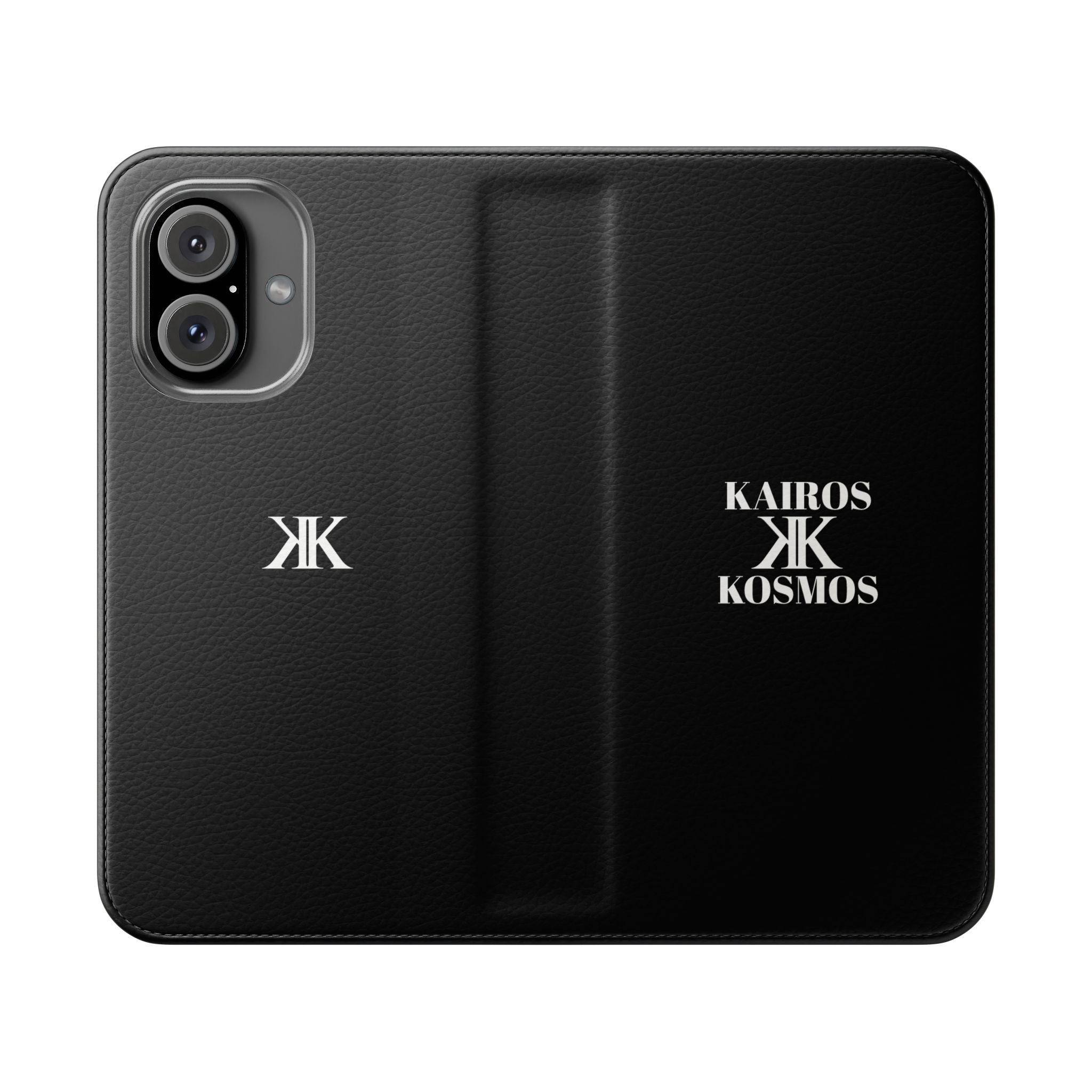 Kairos Kosmos Logo BLACK Flip Phone Case