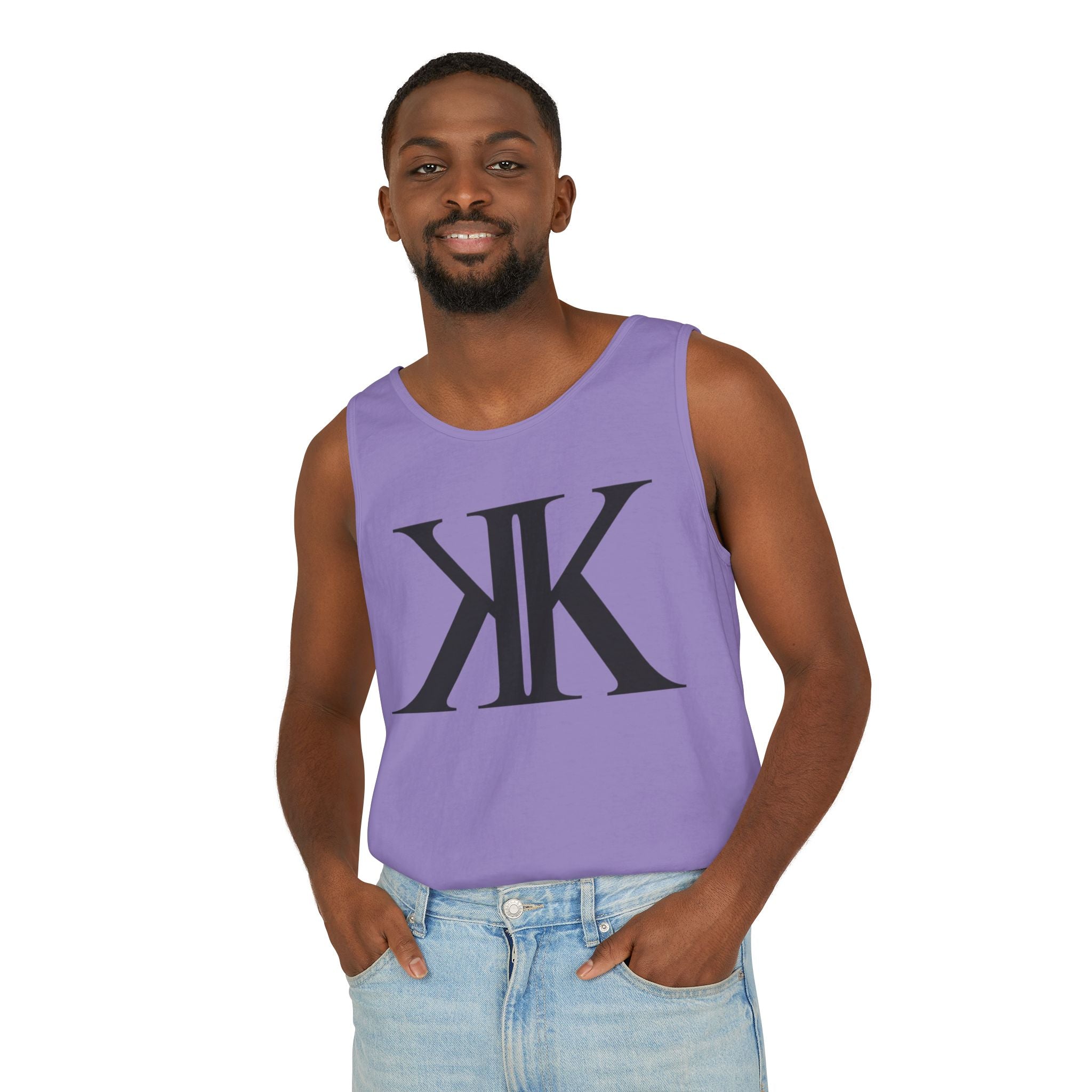 KK Monogram Tank Top — Minimalist Logo Graphic Tank