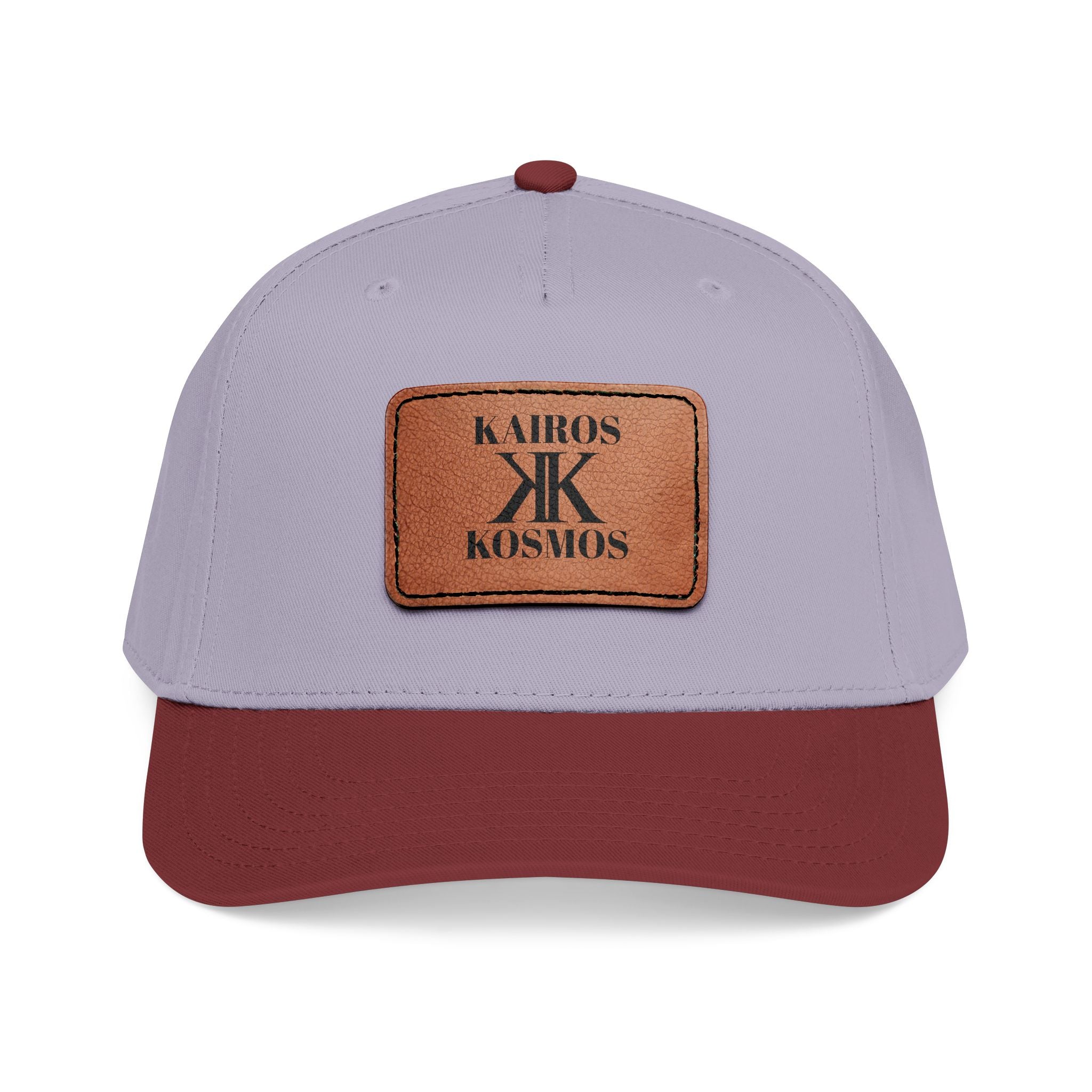 Leather Patch Baseball Cap — Kiros Kosmos Logo
