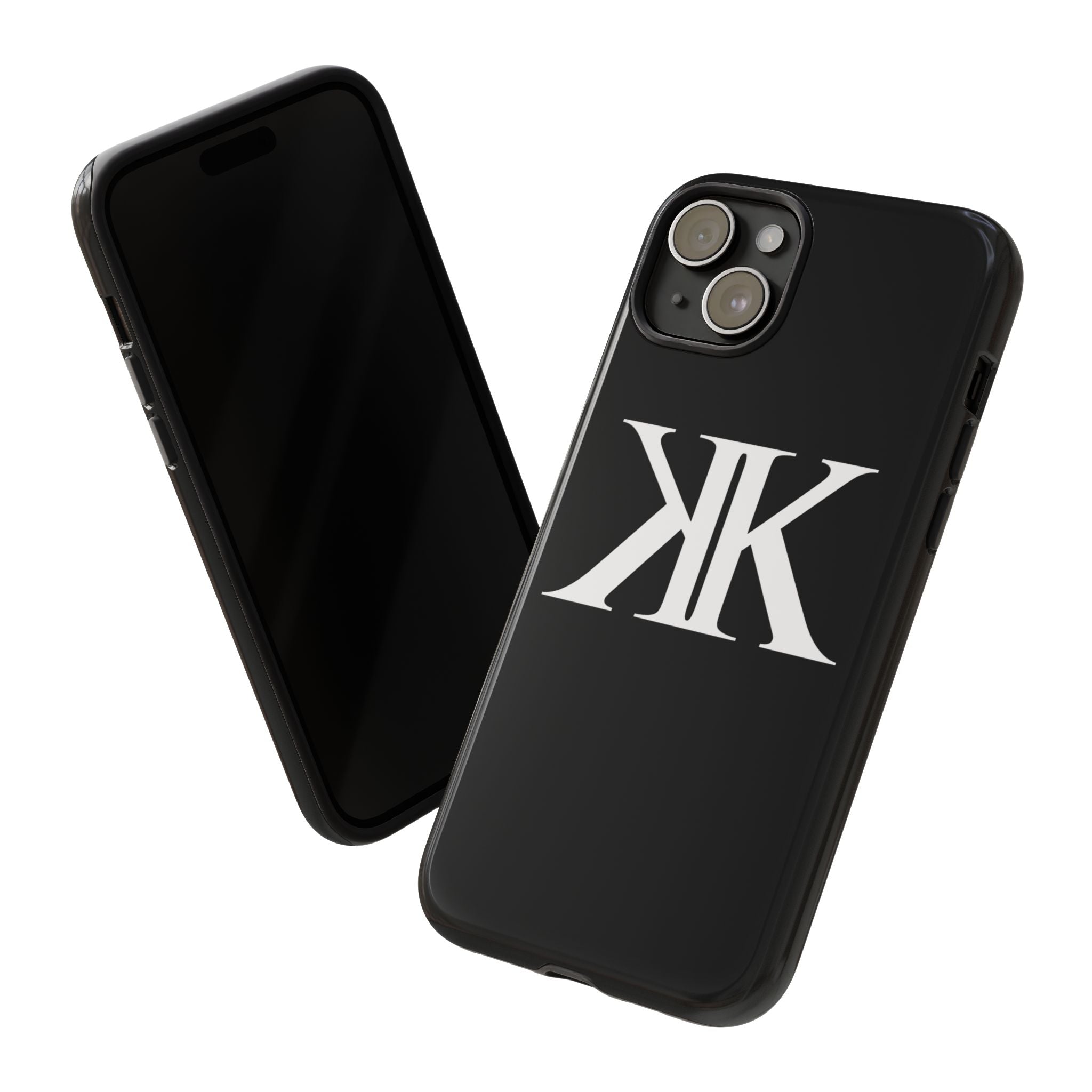 Monogram KK Phone Case BLACK — Tough Protective iPhone Cover