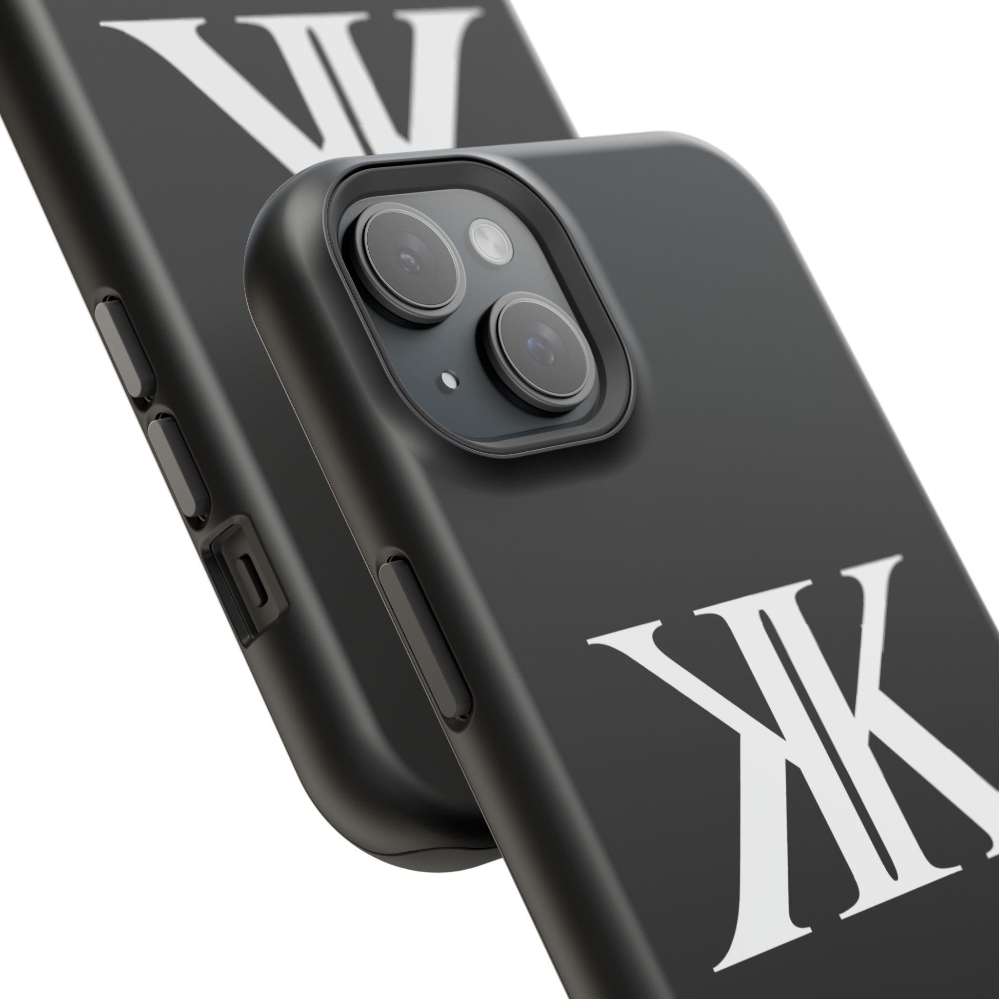 Magnetic Impact-Resistant BLACK Case with Bold KK Monogram