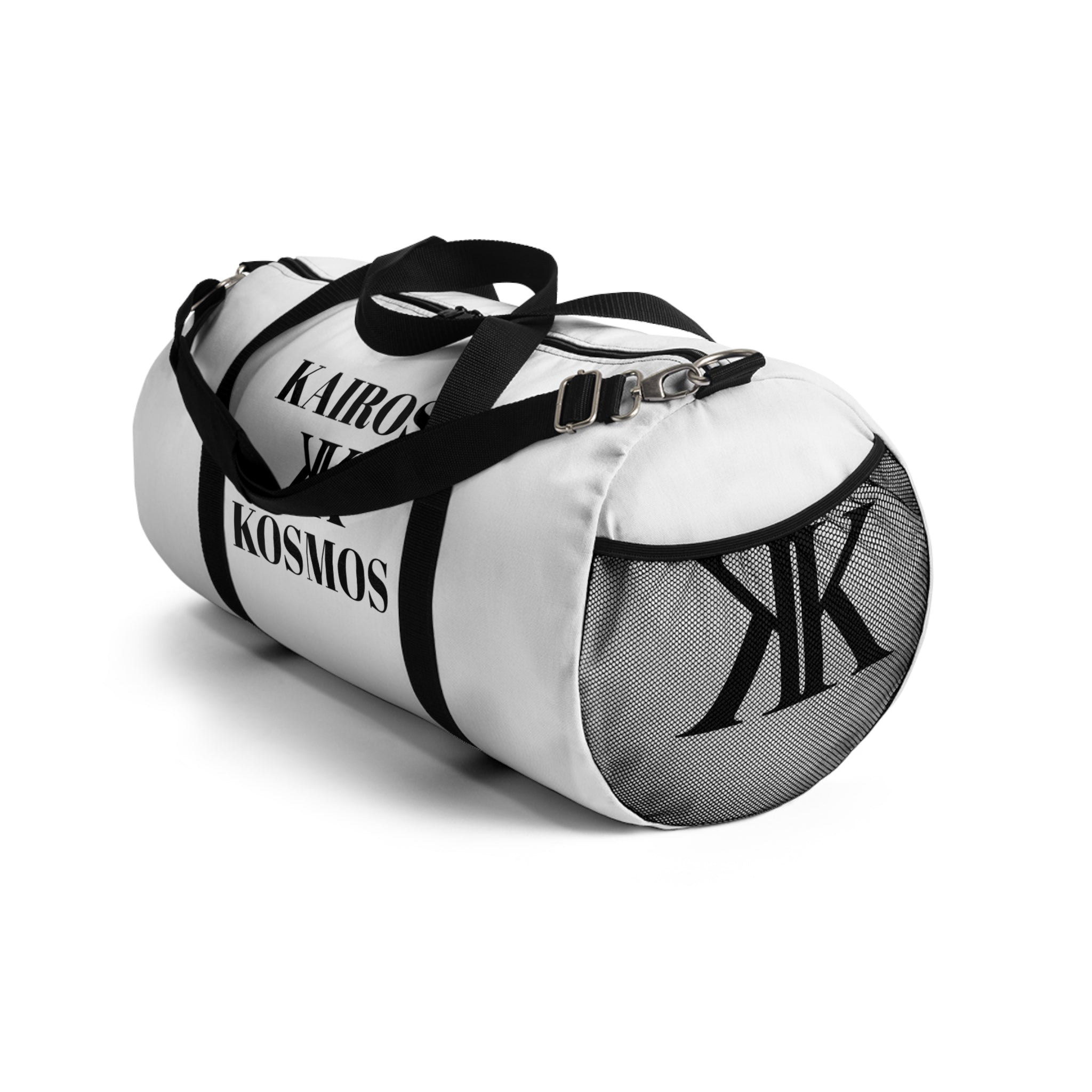 Kairos Kosmos Duffel Bag — White Gym & Travel Weekender