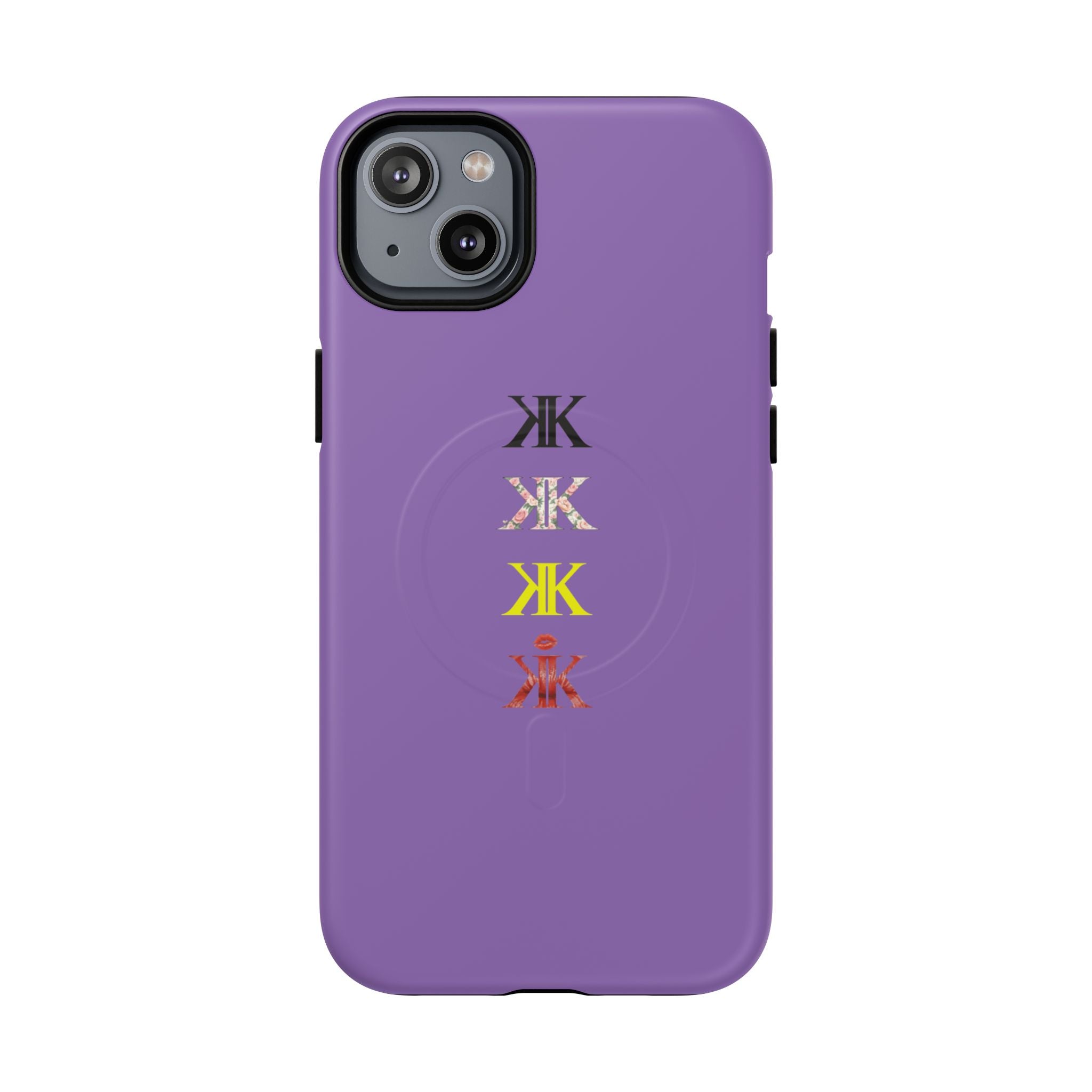 Sigil Collection Light Purple Phone Case — Minimalist Monogram Stack Tough Magnetic Case