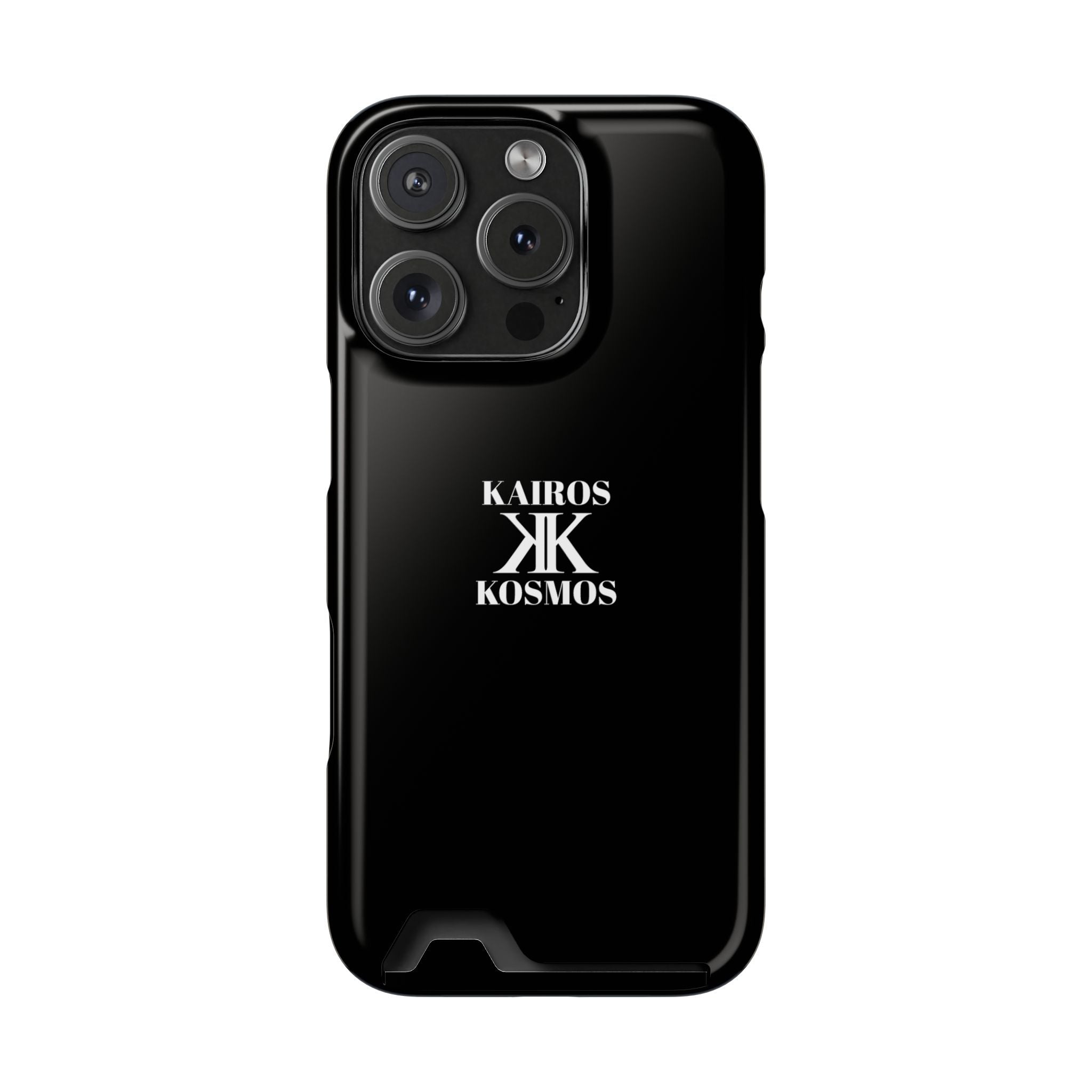 Kairos Kosmos BLACK Cardholder Phone Case — Slim Protective Wallet Case